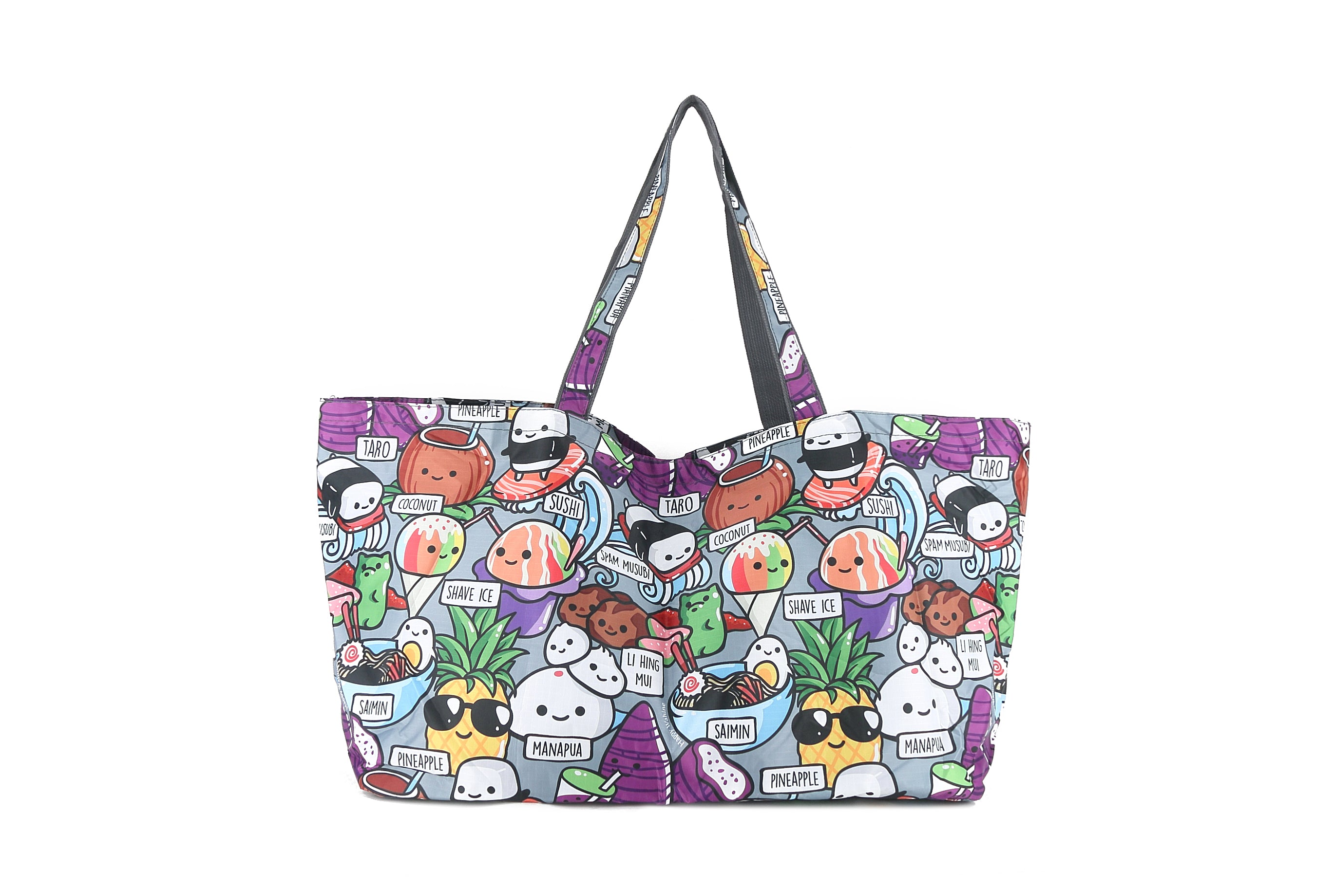 Hawaiian Style Carry All Tote Bag - Premium Grey Beach Tote for Women | Perfect for Travel, Shopping & Beach Day Essentials