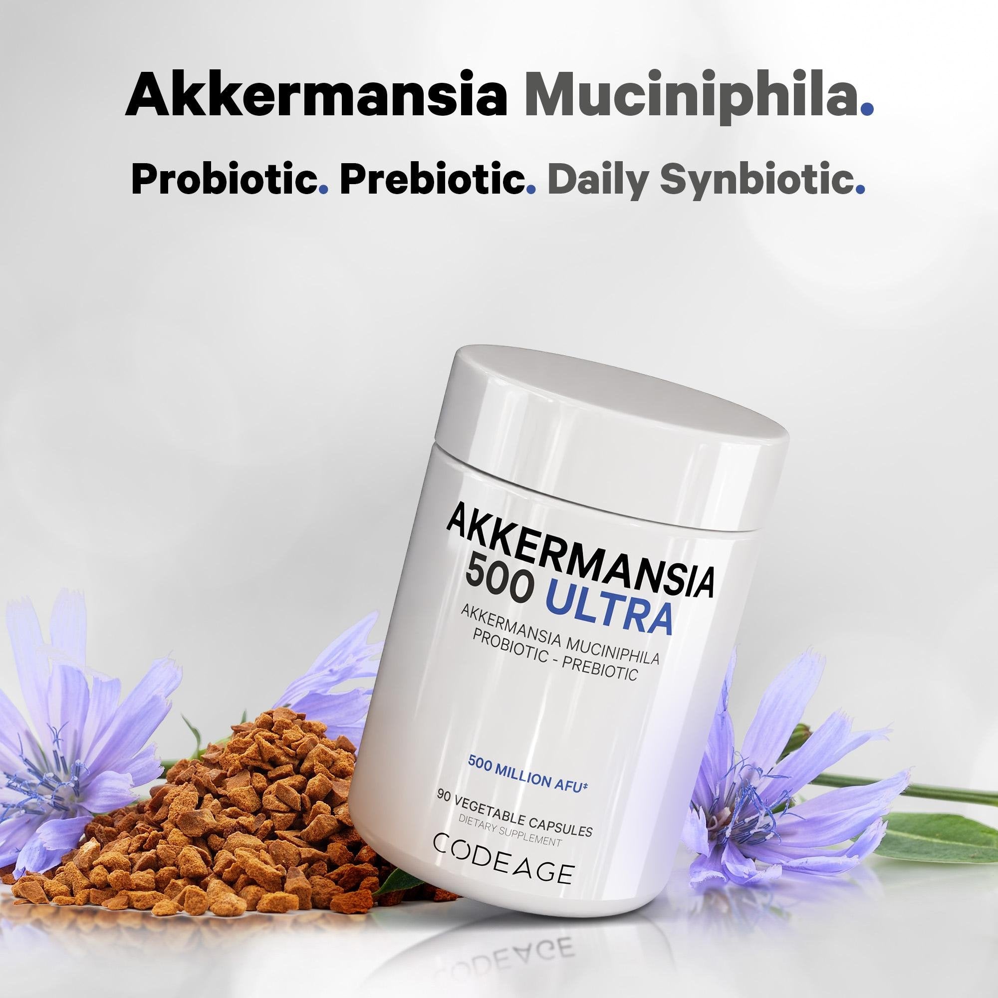 Codeage Akkermansia 500 Ultra - Premium Gut Health Supplement for Digestive Support & Immune Boost | Supports Weight Management & Metabolic Health | Ideal for Daily Wellness Routine & Gut Microbiome Balance