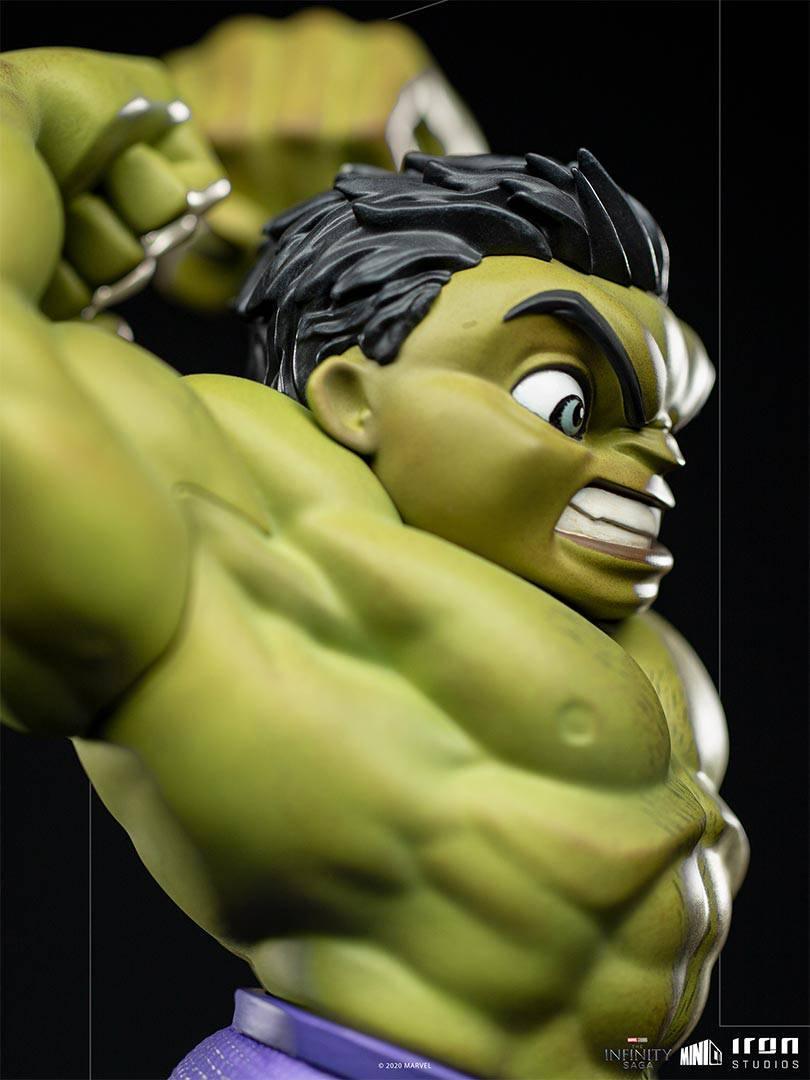 Iron Studios The Infinity Saga Hulk MiniCo Figure - Collectible Marvel Avengers Action Figure for Display & Gifts