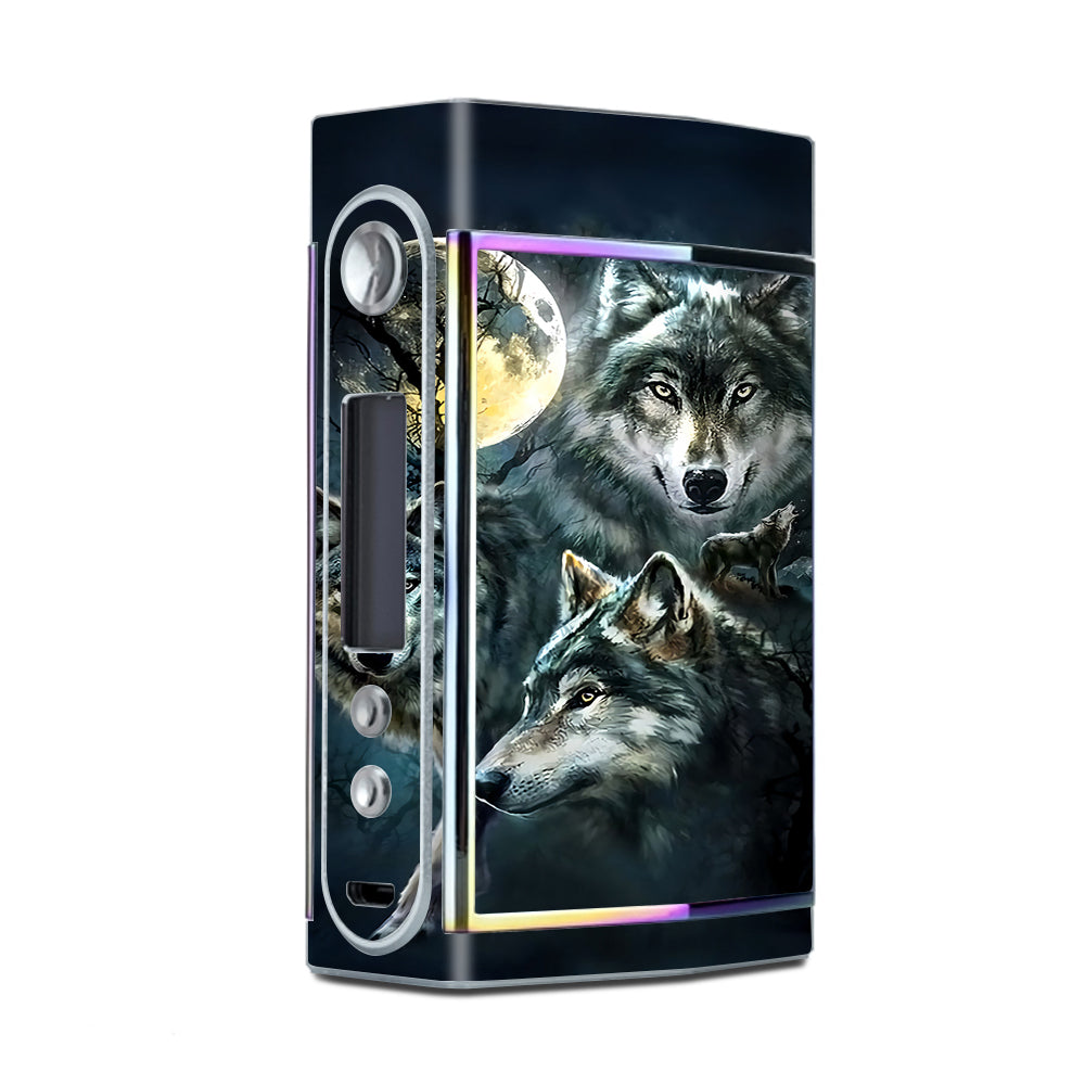 VooPoo 3 Wolves Moonlight Vape Skin - Durable Protective Cover for VooPoo Drag Series - Perfect for Nighttime Vaping & Outdoor Adventures