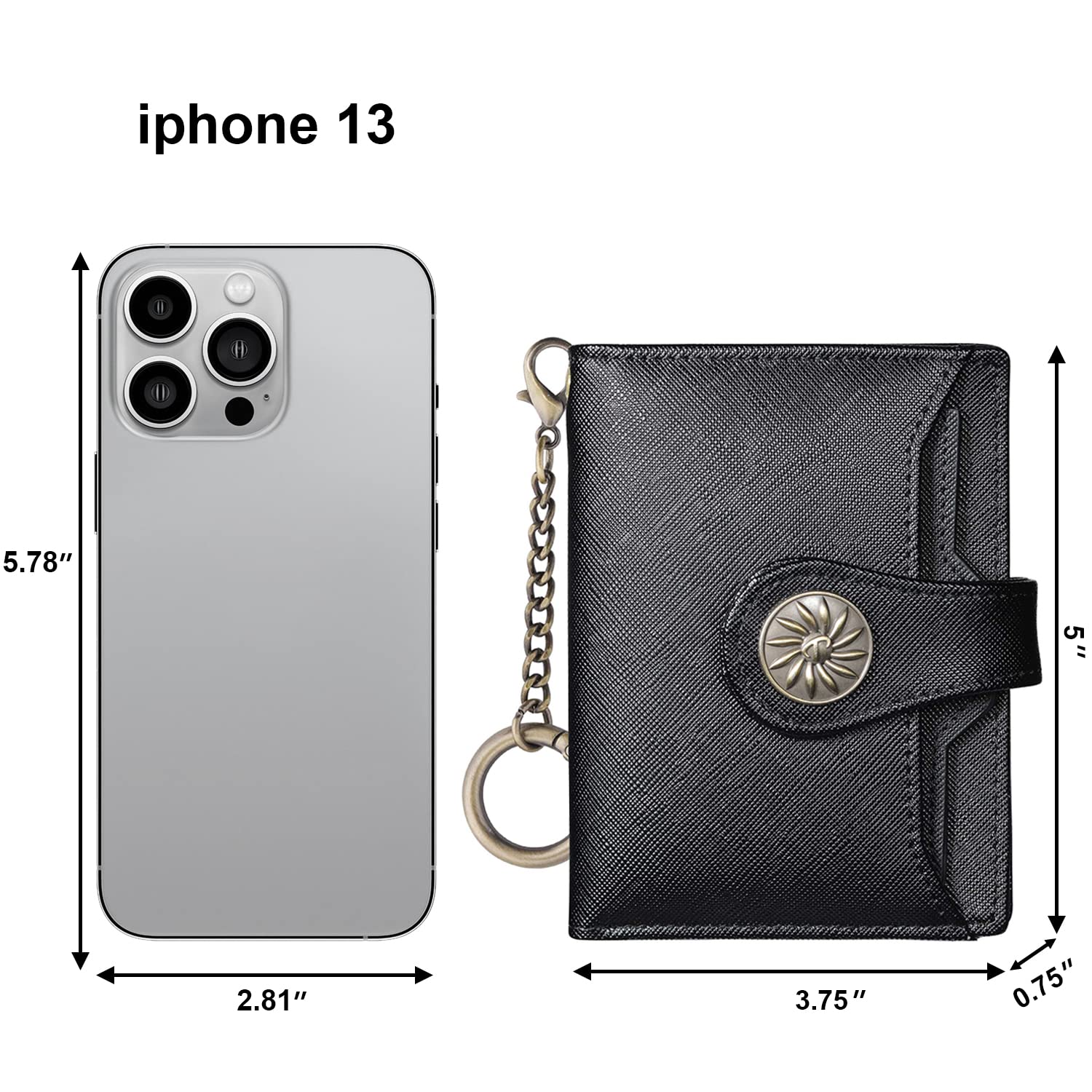 Travelambo RFID Blocking Bifold Leather Wallet for Women - Slim Card Holder with 2 ID Windows & Zippered Coin Pocket | Perfect for Everyday Use, Travel, and Gift Giving