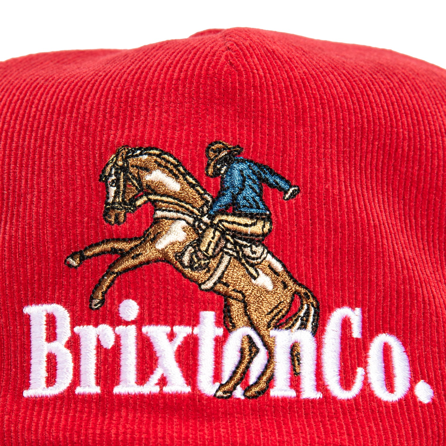 Brixton Inwood Snapback Hat - Adjustable Red Baseball Cap for Men & Women | Perfect for Outdoor Sports, Casual Wear & Street Fashion