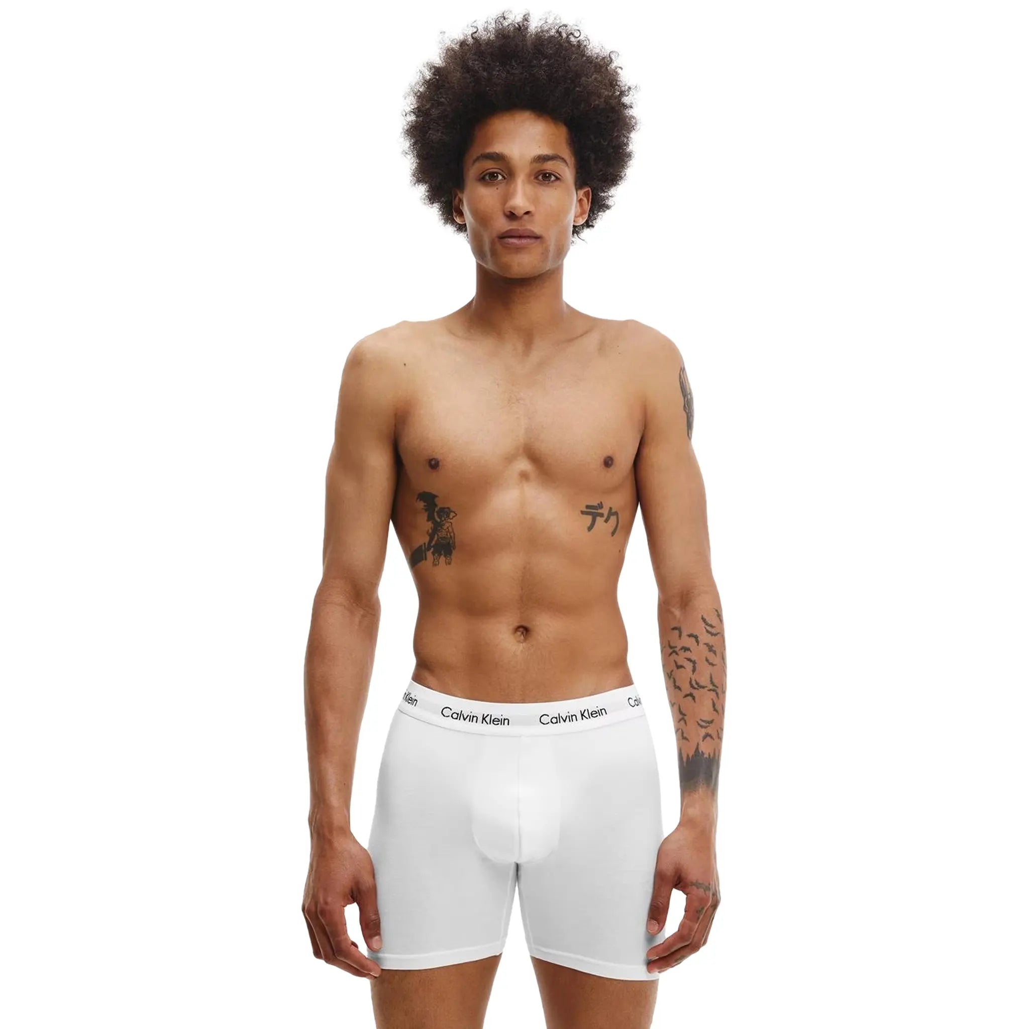 Calvin Klein Men's 3-Pack Boxer Briefs - White, Black, Grey - Soft Cotton Underwear for Everyday Comfort & Support | Perfect for Workout, Travel & Daily Wear