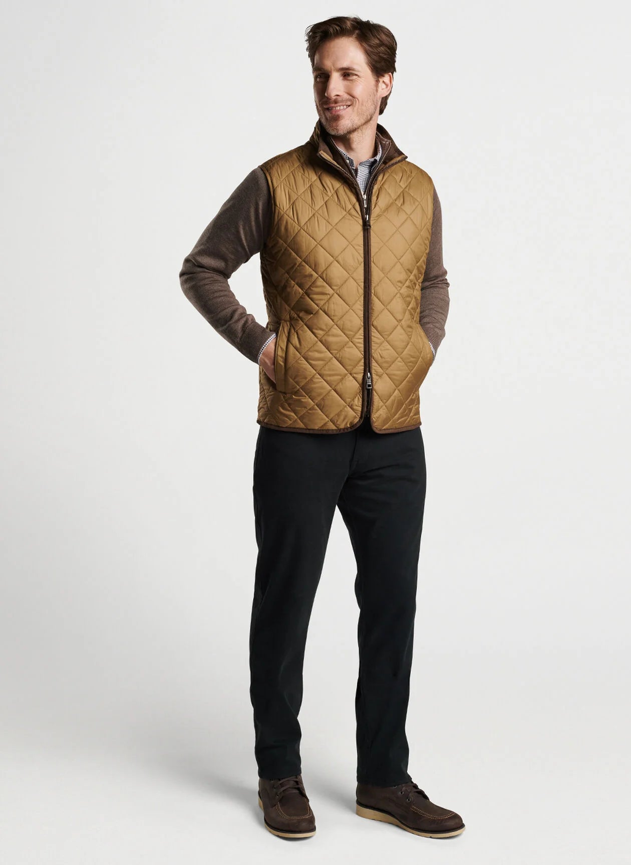 PETER MILLAR ESSEX Quilted Vest for Men - Lightweight, Warm, and Stylish - Perfect for Outdoor Activities, Casual Wear, and Layering in Fall & Winter