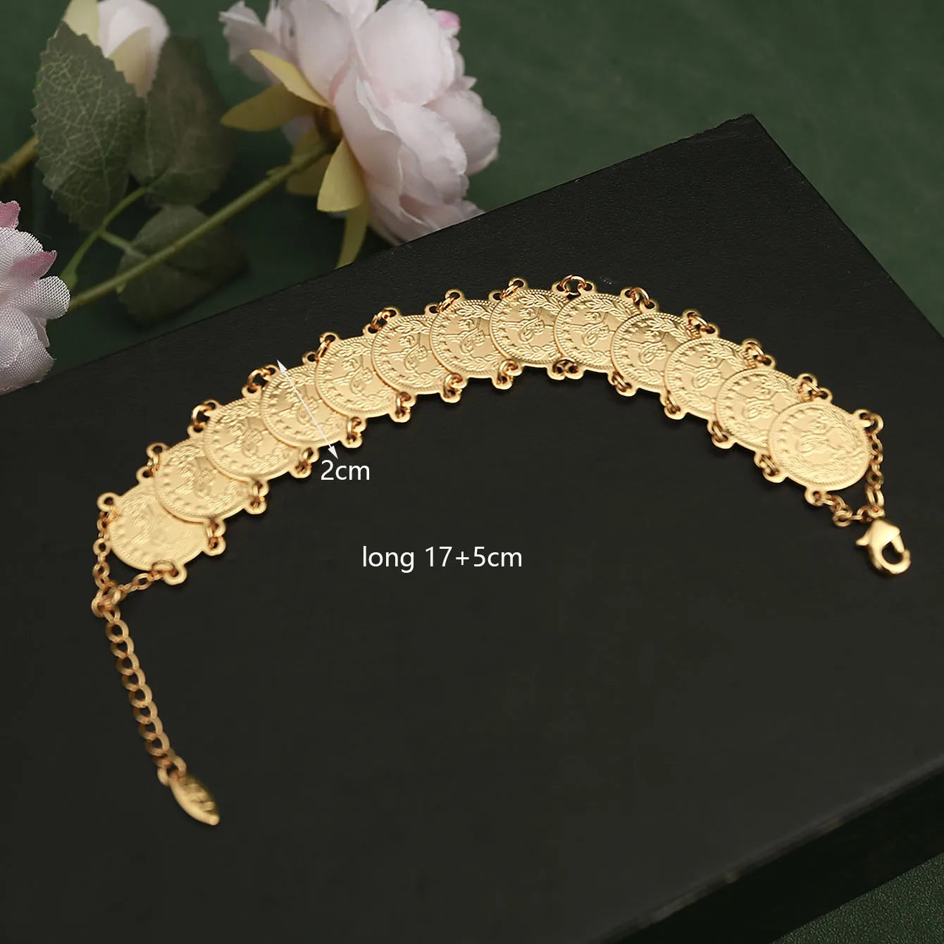 Golden Sun Bracelet for Women - 14K Gold Plated Boho Jewelry - Perfect for Summer, Beach & Festival Outfits