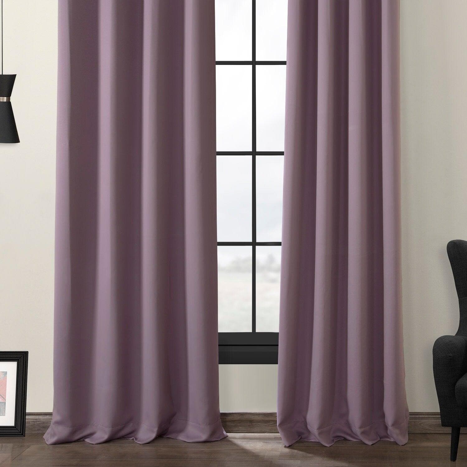 Purple Rain Grommet Blackout Curtains for Bedroom - Thermal Insulated Window Drapes for Home, Nursery & Office (54x84 Inches)