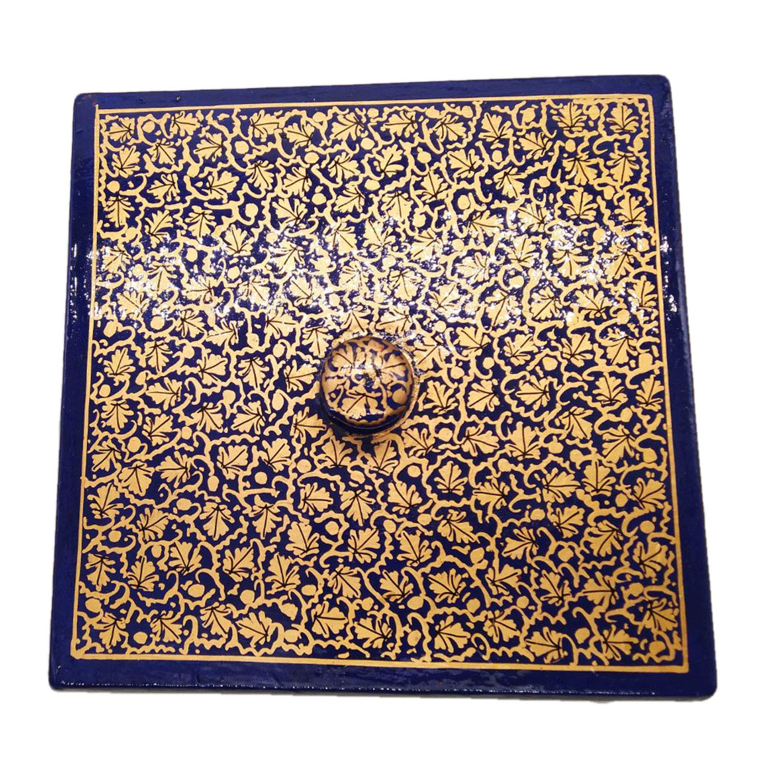 Handmade Christmas Jewelry Organizer Box - Premium Dry Fruit & Trinket Storage Box for Women - Award-Winning Indian Artisan Crafted Gold Jewelry Case | Perfect for Holiday Gifts, Home Decor & Jewelry Organization