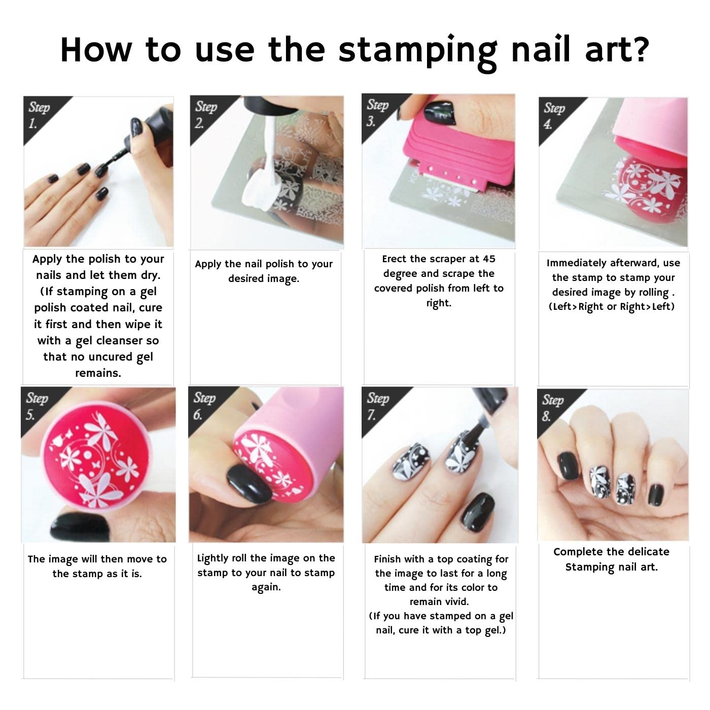 RoyalKart Professional Nail Art Stamping Kit with Stamper & Dotting Tools - DIY Manicure Set for Salon-Quality Nail Designs (CF05) - Perfect for Home Nail Art, Salon Professionals & Gift Giving
