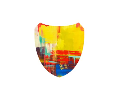 Unfinished Wooden Shield Shapes for Crafts - Soldier & Knight DIY Projects - 1/8 Inch Thickness (1 Piece) - Perfect for Medieval Costumes, School Projects, and Wood Burning Art