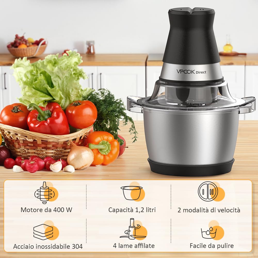 **400W Electric Blender with 4 Stainless Steel Blades, 1.2L Capacity - Multifunctional Kitchen Mixer for Smoothies, Juices, Dough & More - Perfect for Home, Office & Restaurant Use**