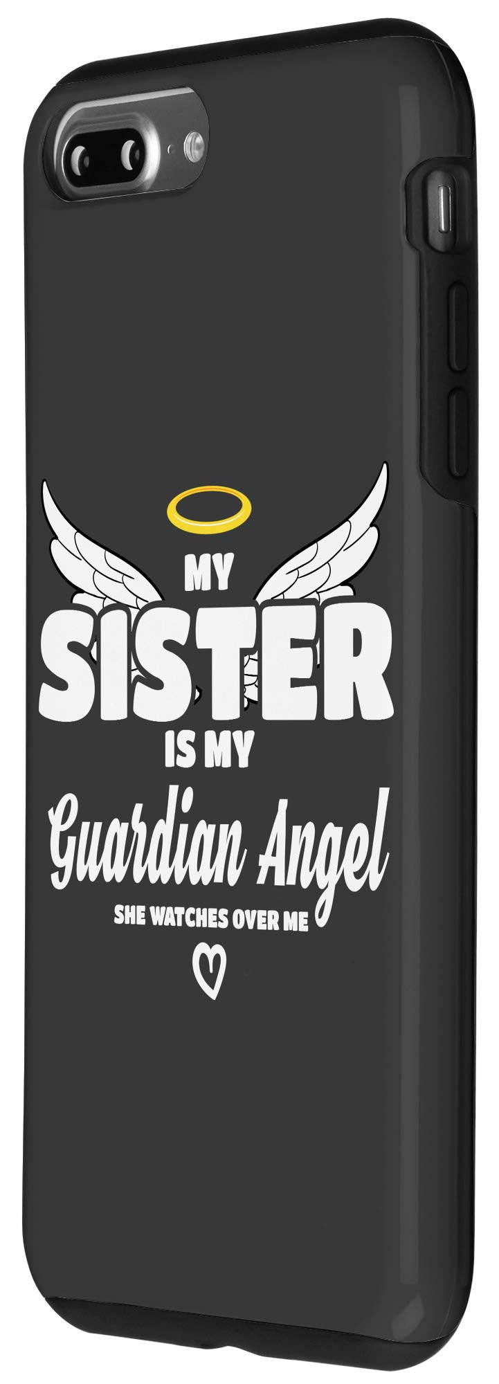 iPhone 7 Plus/8 Plus Guardian Angel Memorial Case - My Sister Watches Over Me - Durable Protective Phone Cover for Remembrance & Daily Use