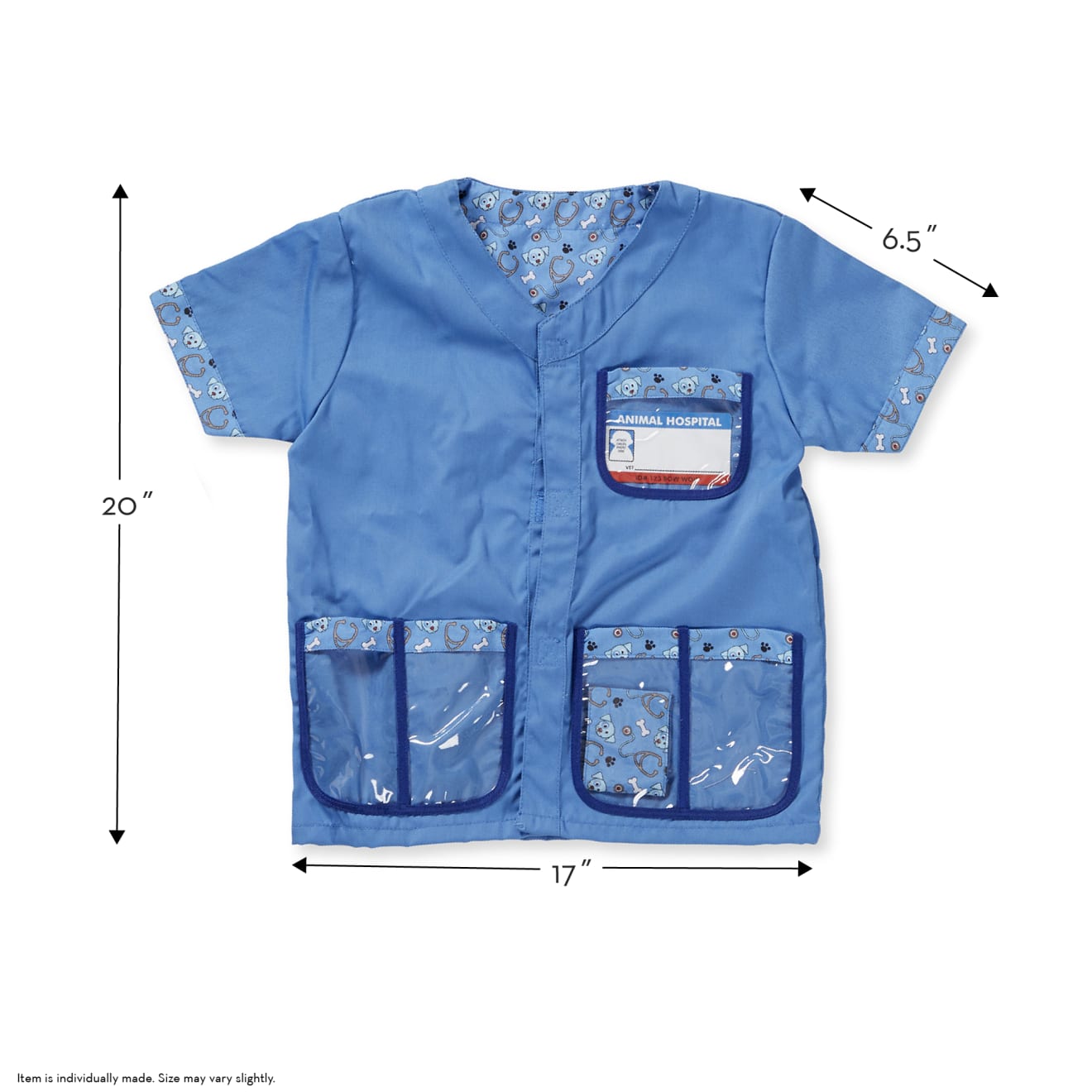 Veterinarian Role Play Costume Set for Kids - Doctor Dress Up Outfit with Stethoscope & Medical Tools - Perfect for Halloween, Pretend Play & Career Day