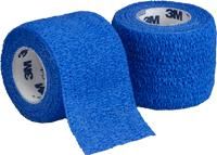 **Coban Self-Adherent Wraps - Blue 1 Inch x 5 Yards (Pack of 30) - Medical Bandage for Sports Injuries, First Aid & Veterinary Use**
