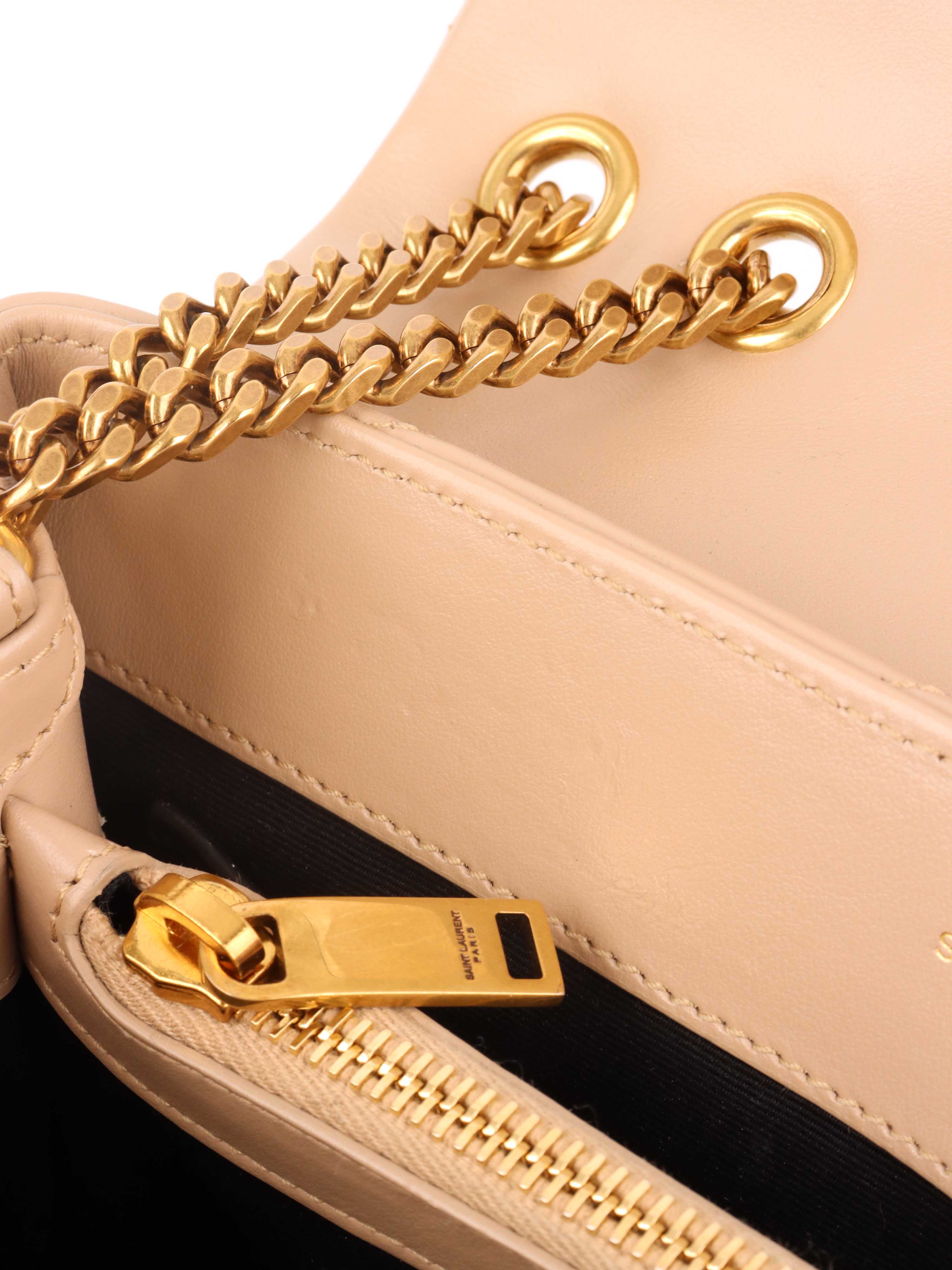 Saint Laurent Small Beige Loulou Bag - Luxury Crossbody Purse for Women | Perfect for Date Night, Office & Evening Events