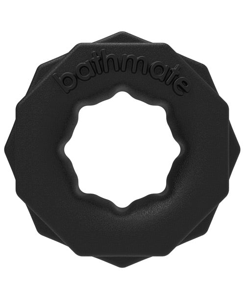 Bathmate Spartan Power Ring Cock Ring for Men - Black Silicone Penis Ring for Enhanced Performance & Pleasure - Perfect for Couples & Solo Play