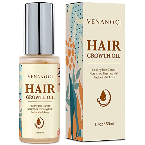 Biotin & Castor Oil & Rosemary Oil Hair Growth Serum for Women - Natural Treatment for Hair Loss, Dry Damaged Hair - Promotes Thicker, Longer, Fuller & Healthier Hair - Vitamin Rich Formula for Daily Hair Care & Styling