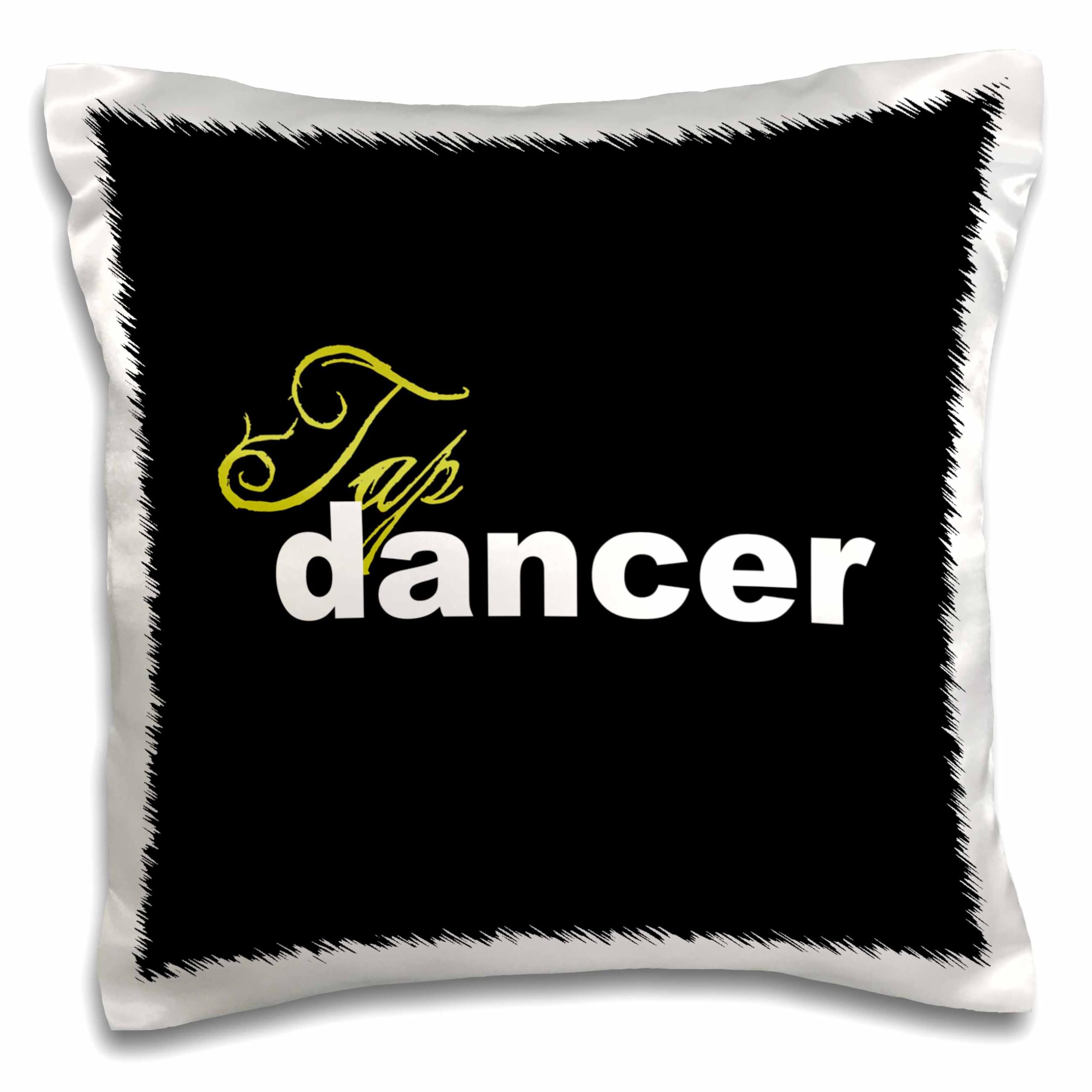 3D Rose Tap Dancer Pillow Case - 16x16 Inch Decorative Square Pillow Cover for Home, Bedroom, Couch & Sofa - Machine Washable & Durable Fabric - Perfect Gift for Dance Lovers