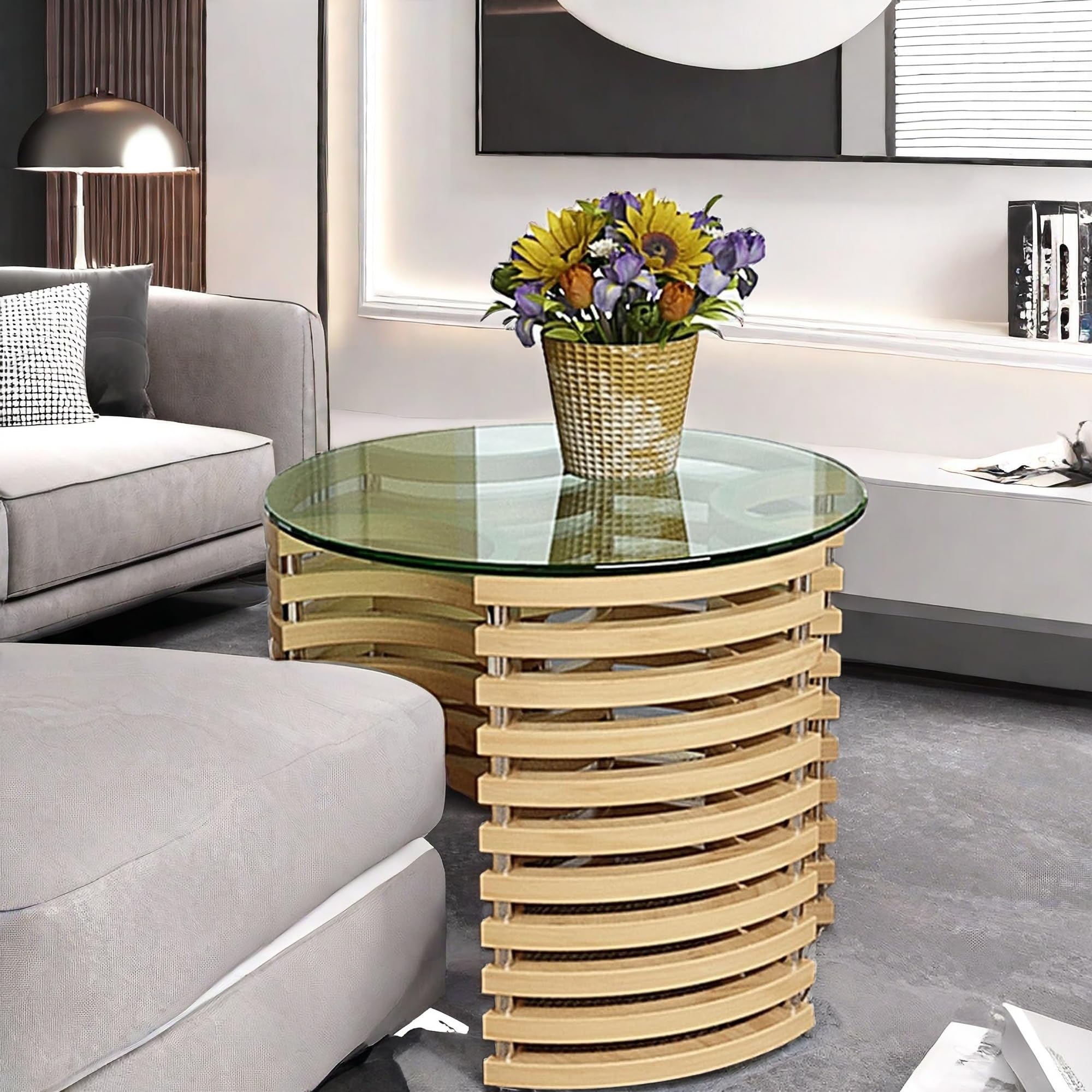20 Inch Round Tempered Glass Table Top - 1/4