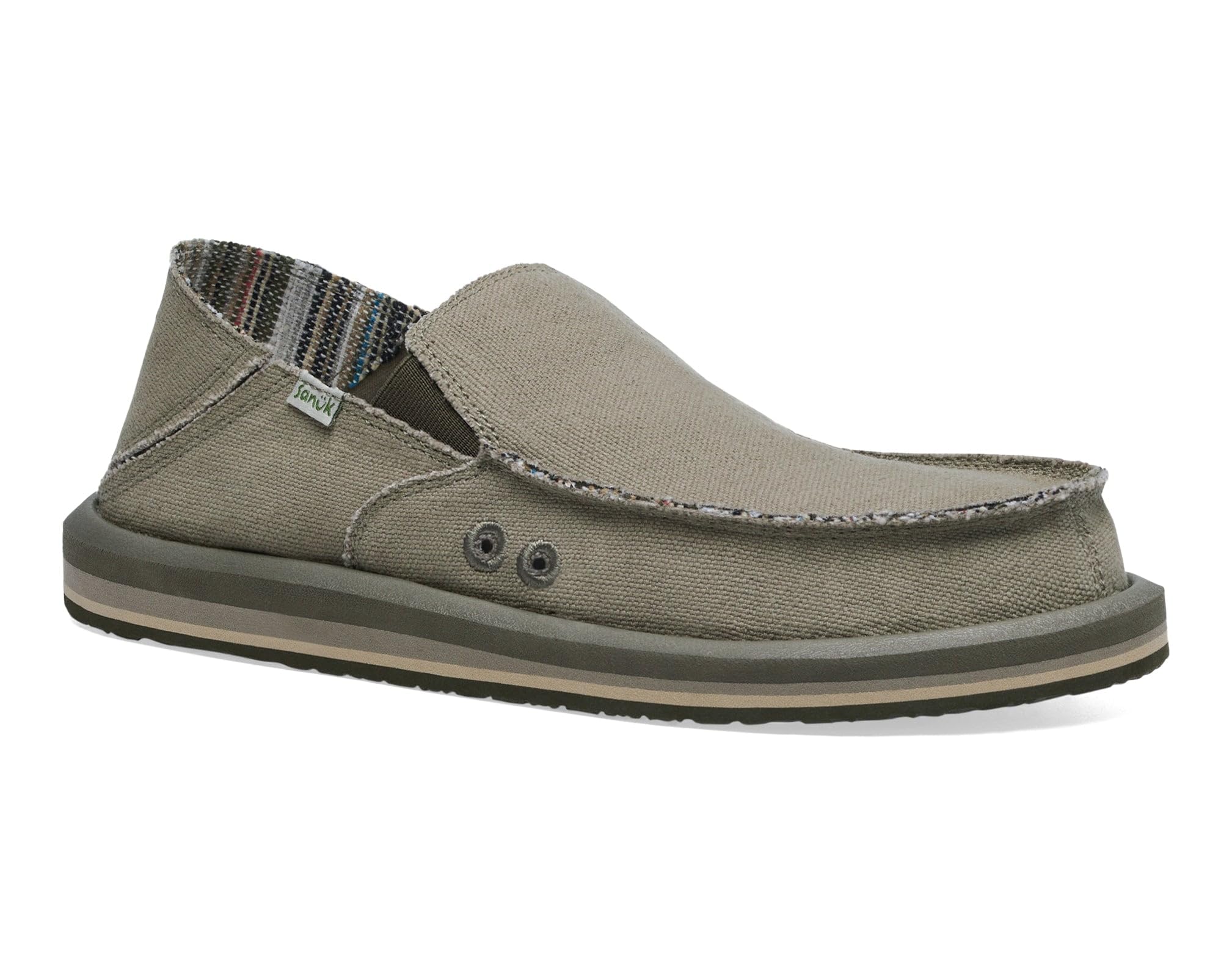 Sanuk Men's Donny Hemp Loafers - Eco-Friendly Slip-On Shoes with Memory Foam Footbed | Comfortable Casual Loafers for Men | Perfect for Work, Travel & Everyday Wear
