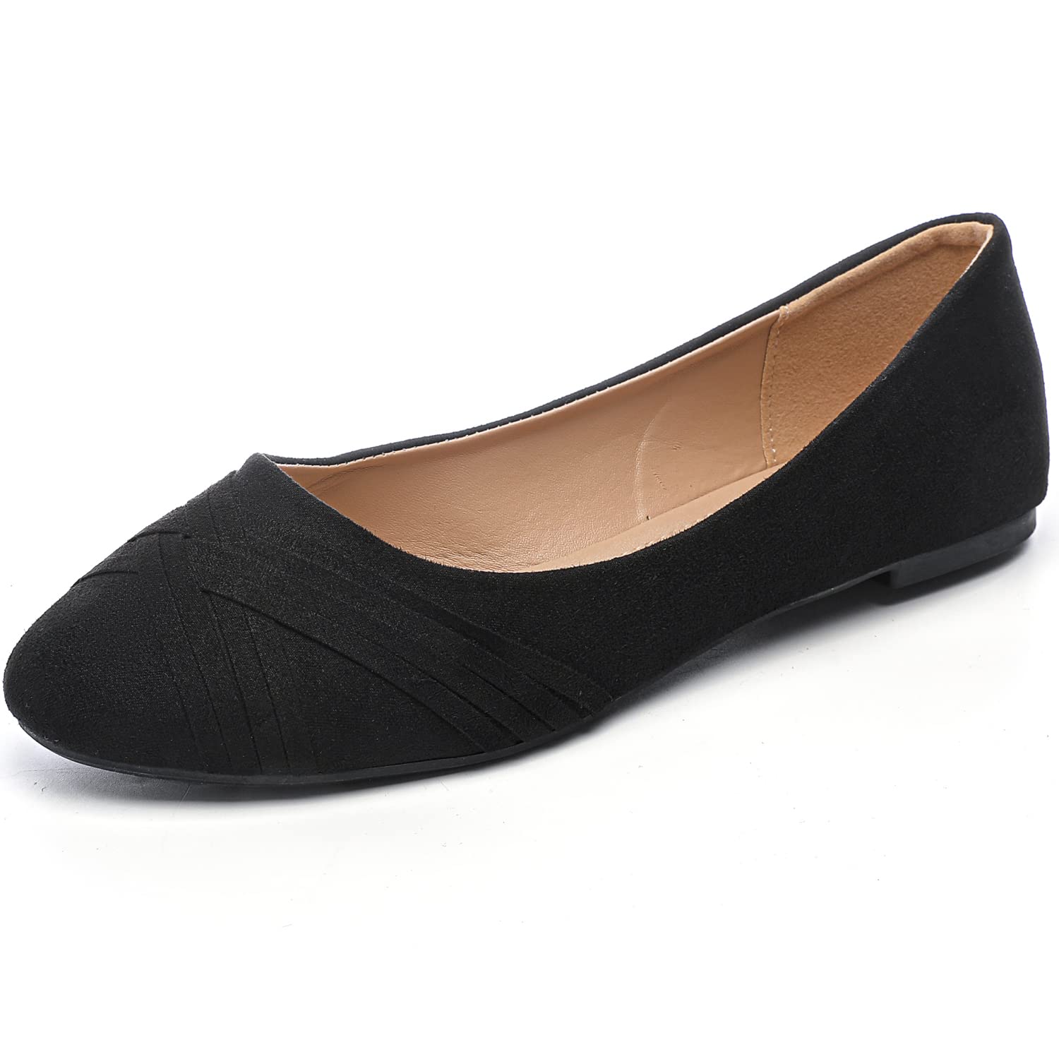Roozin Women's Ballet Flats - Comfortable Round Toe Slip-On Dress Shoes for Women | Perfect for Office, Casual Wear & Everyday Comfort