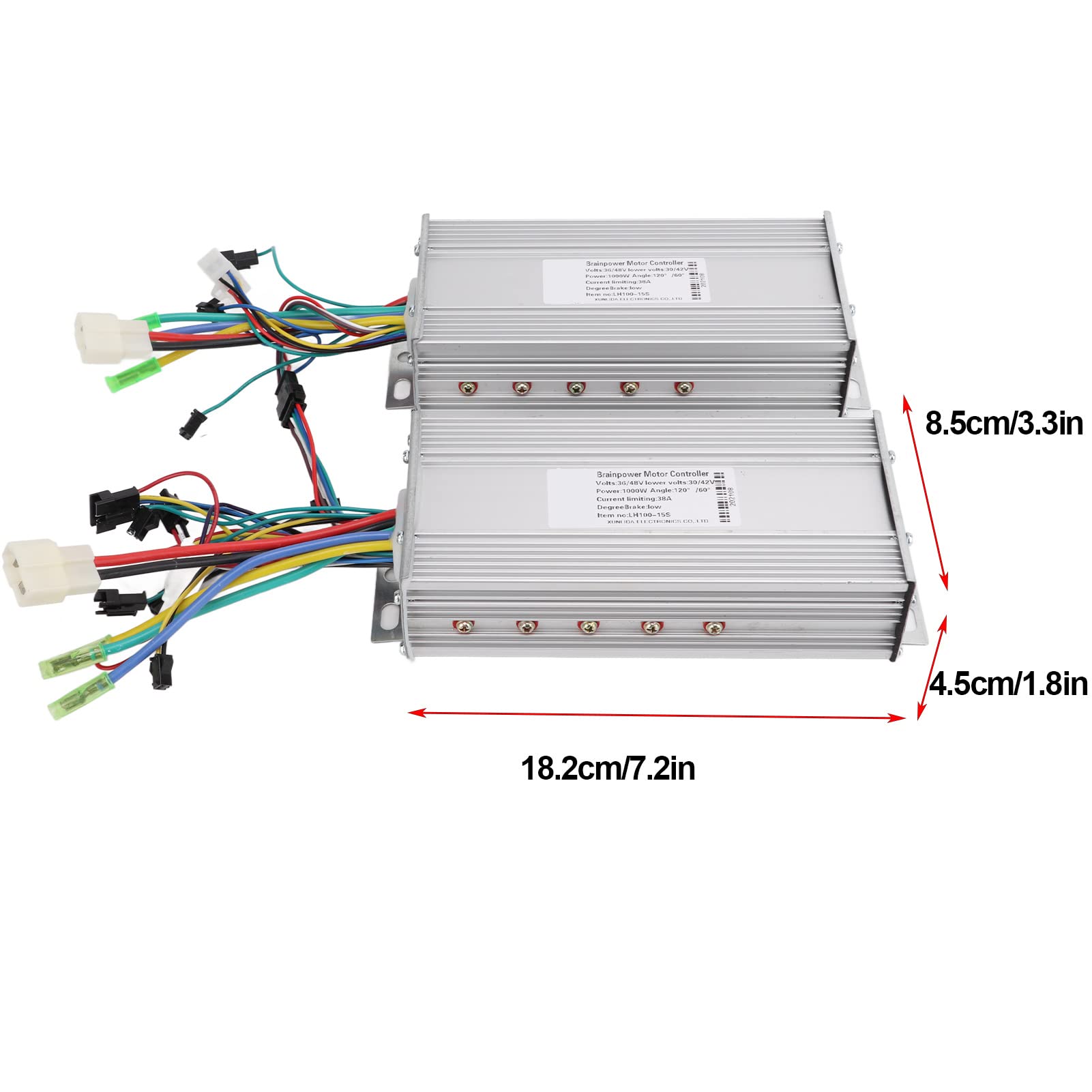 Gind LH100 LCD Display Dual Drive Brushless Motor Controller - 36V/48V 1000W High Performance Waterproof E-Bike & Electric Scooter Speed Controller for Commuting & Outdoor Adventures
