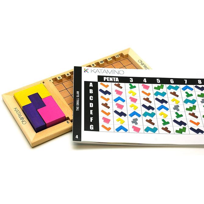 Katamino Wooden Puzzle Game - Brain Teaser for Kids & Adults - Fun Family Board Game for Strategy & Logic Skills - Perfect for Home, Classroom & Travel