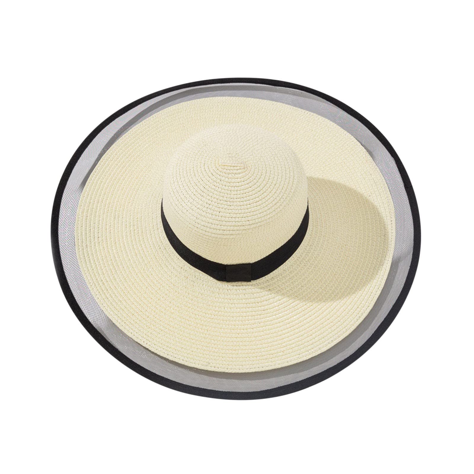 Women's Fashion Mesh Sun Hat - Breathable Floppy Beach Hat for Vacation, Garden & Outdoor Activities - UV Protection Wide Brim Cap for Women & Men