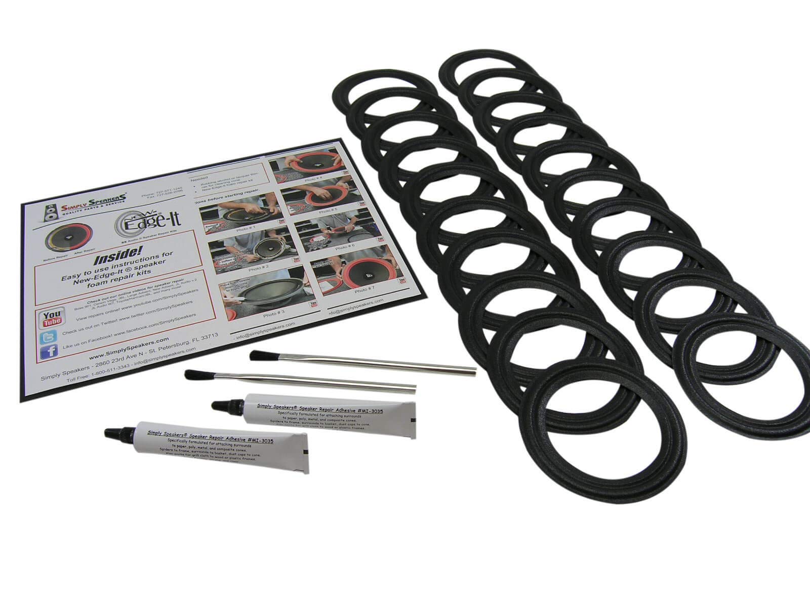 Bose 901 & 802 Speaker Repair Kit CLSK-4.5B (20-Pack) - Durable Lifetime Cloth Replacement for Home Theater & Studio Audio Systems