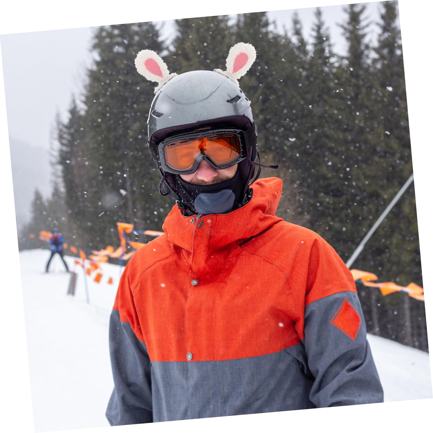 SKISUNO Motorcycle Helmet Ears Accessories - Cute Rabbit Ear Decor for Boys, Girls & Adults - Perfect for Bike Rides, Costume Parties & Cosplay Events