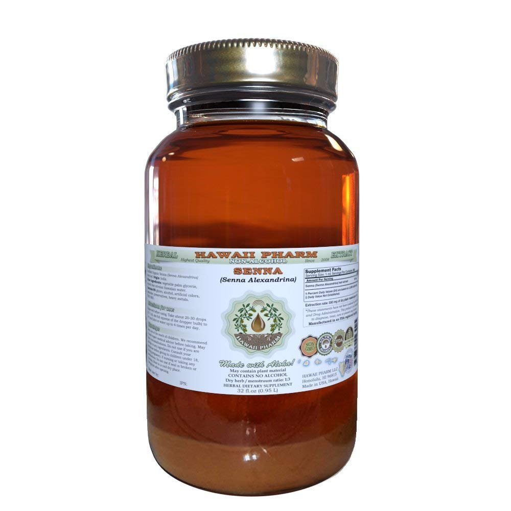 Organic Senna Leaf Liquid Extract Alcohol-Free | Senna Alexandrina Herbal Supplement | 32 oz Unfiltered Glycerite | Natural Digestive Support & Detox Aid | Perfect for Herbal Tea & Wellness Routines