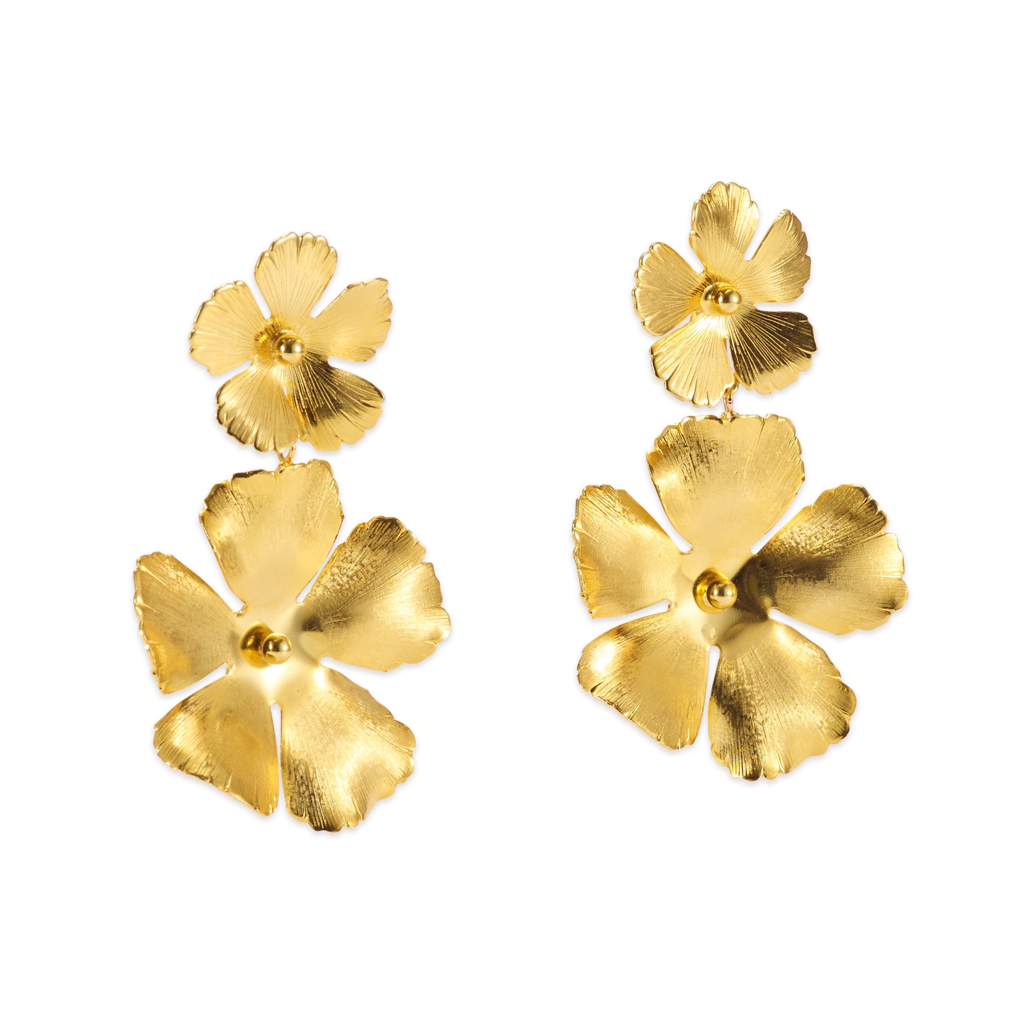 Eden Floral Earrings for Women - Elegant Handmade Flower Dangle Earrings - Perfect for Weddings, Parties & Everyday Wear