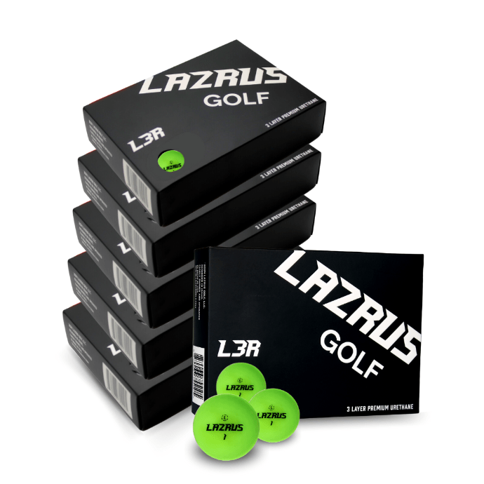 Lazrus L3R Premium 3-Piece Urethane Golf Balls for Men & Women - High Performance, Soft Feel, Long Distance - Perfect for Tournament Play & Practice Rounds