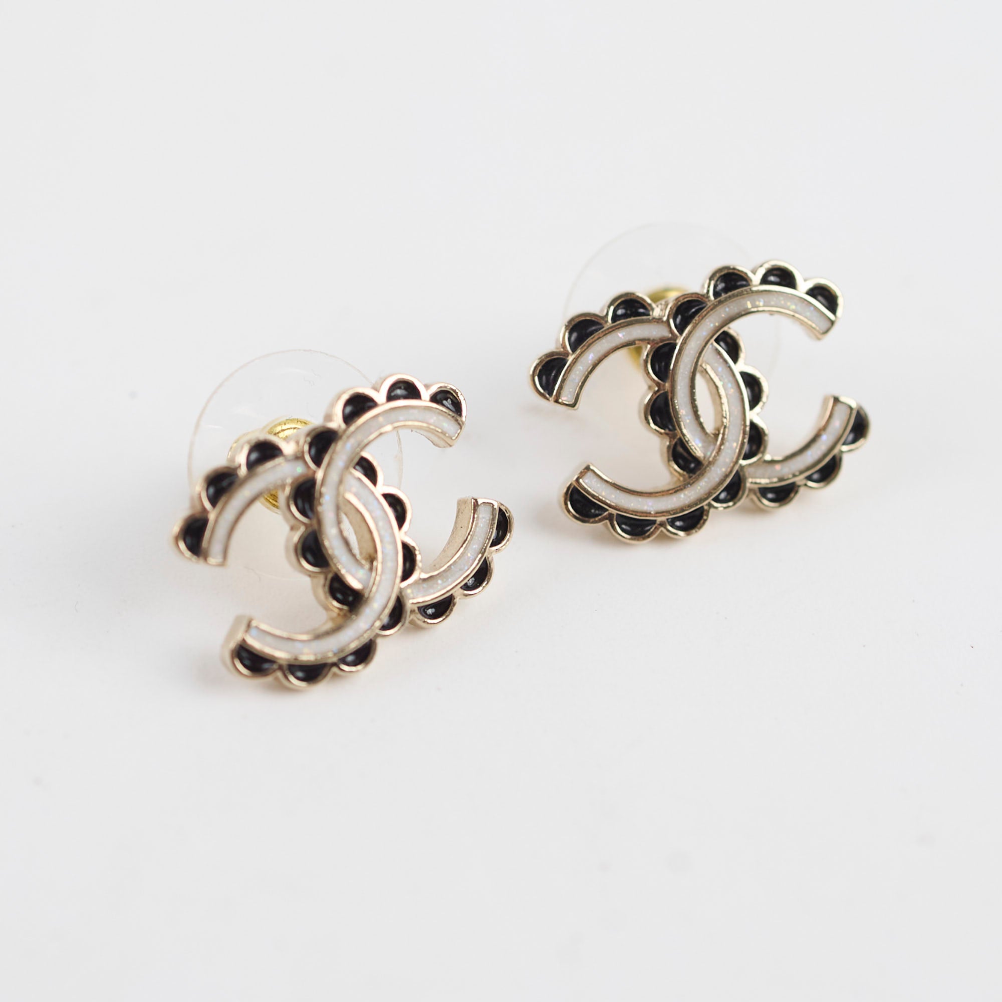 Chanel CC Logo Earrings - Fashion Costume Jewelry for Women - Perfect for Parties, Weddings & Everyday Wear
