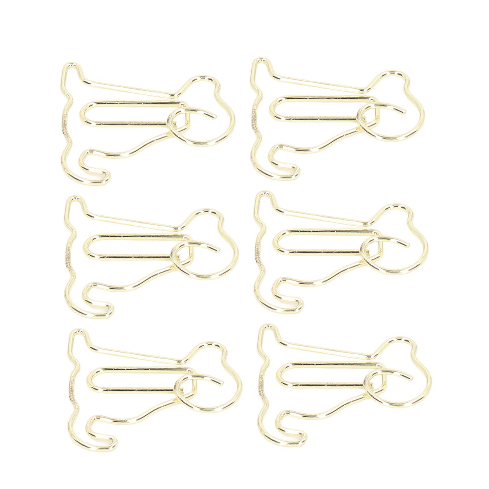 100pcs Gold Mini Paper Clips - Durable Rustproof Metal Office & School Supplies - Cute Decorative Design for Notebooks, Documents & DIY Crafts