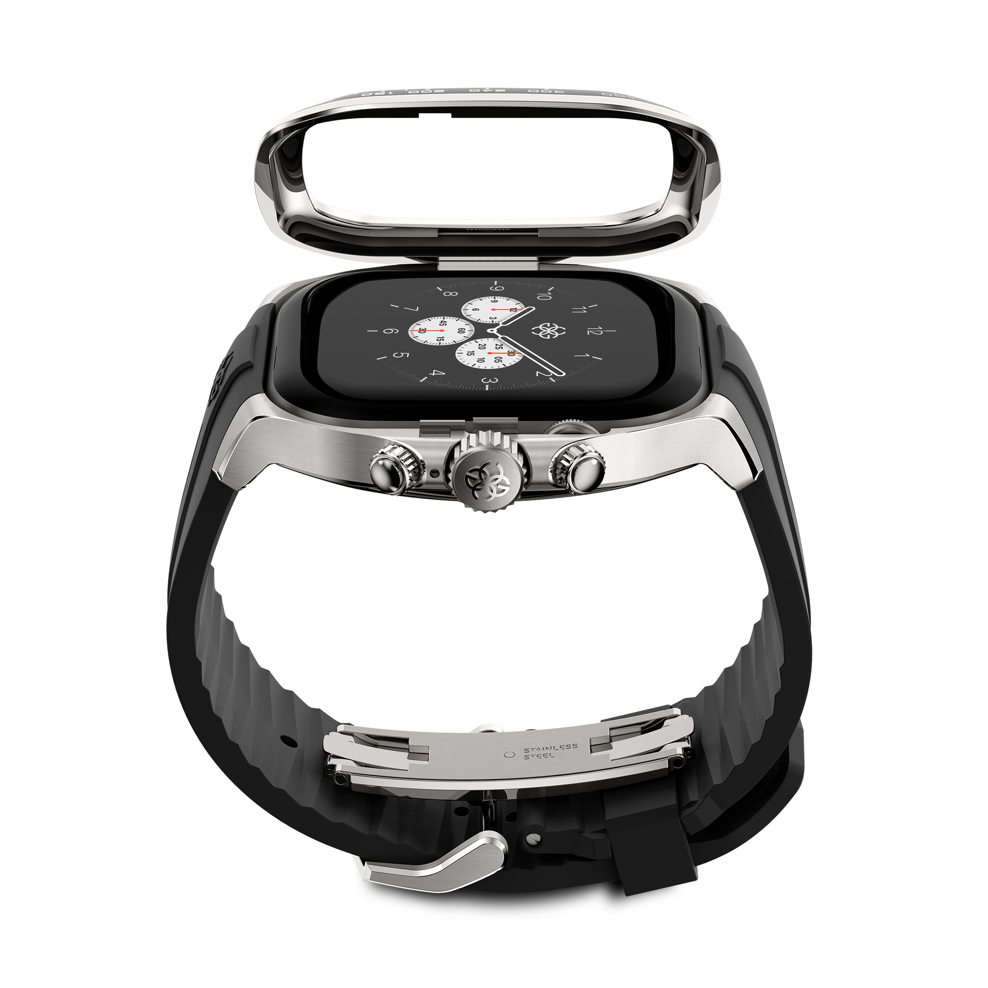 Apple Watch Case CRS46 Silver - Protective Cover for Apple Watch Series 1/2/3/4/5/6/7/8/SE, Durable Slim Fit Case with Scratch Resistance - Perfect for Workouts, Running & Daily Use