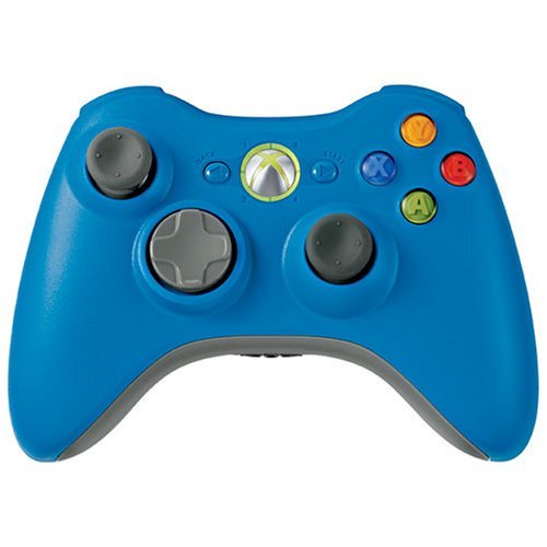 Refurbished Xbox 360 Wireless Controller - Blue | Official Microsoft Licensed | Compatible with Xbox 360 & PC | Perfect for Gaming, Streaming & Multiplayer Sessions