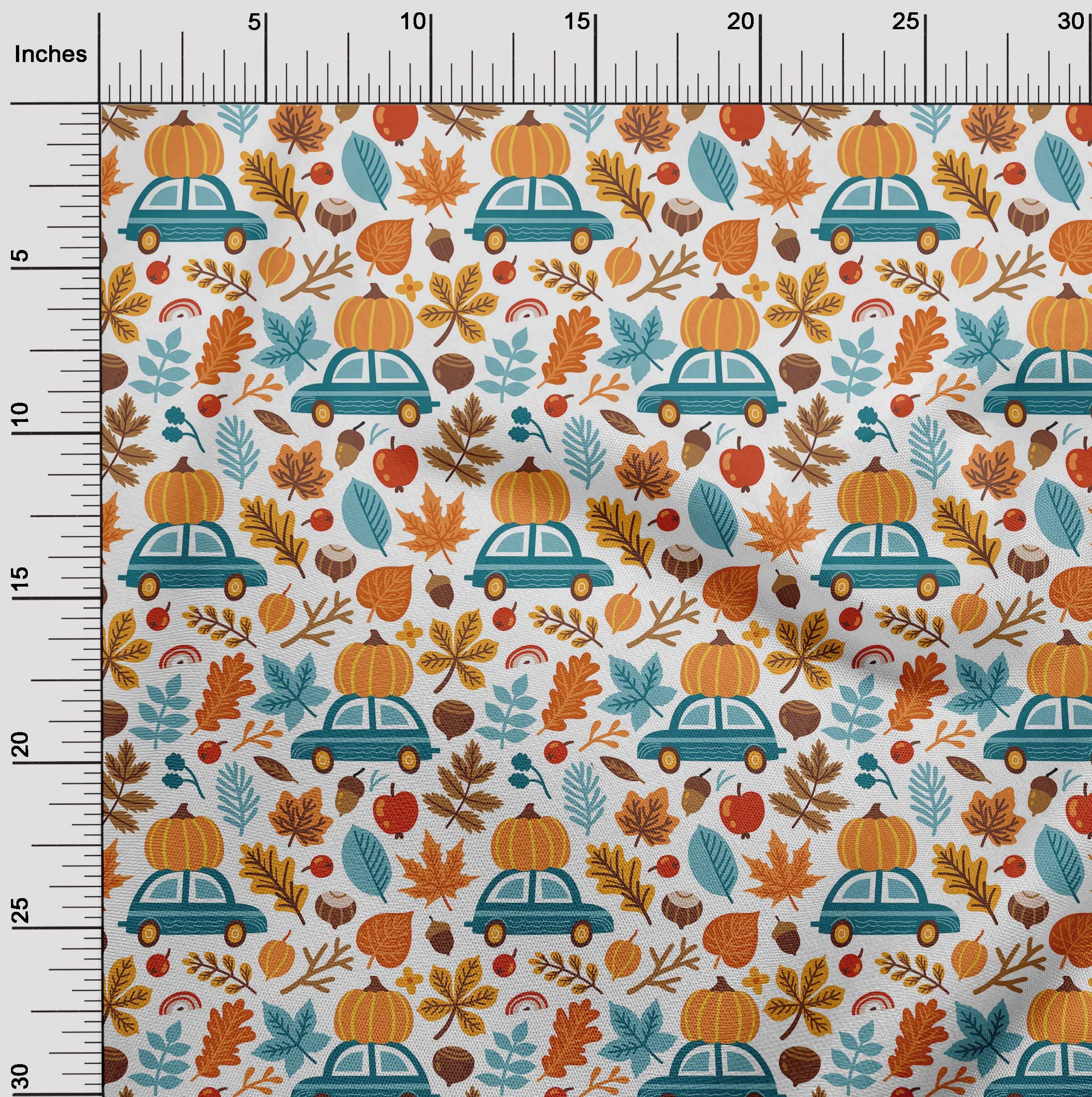 Premium 100% Cotton Poplin Twill Orange Fabric - 56