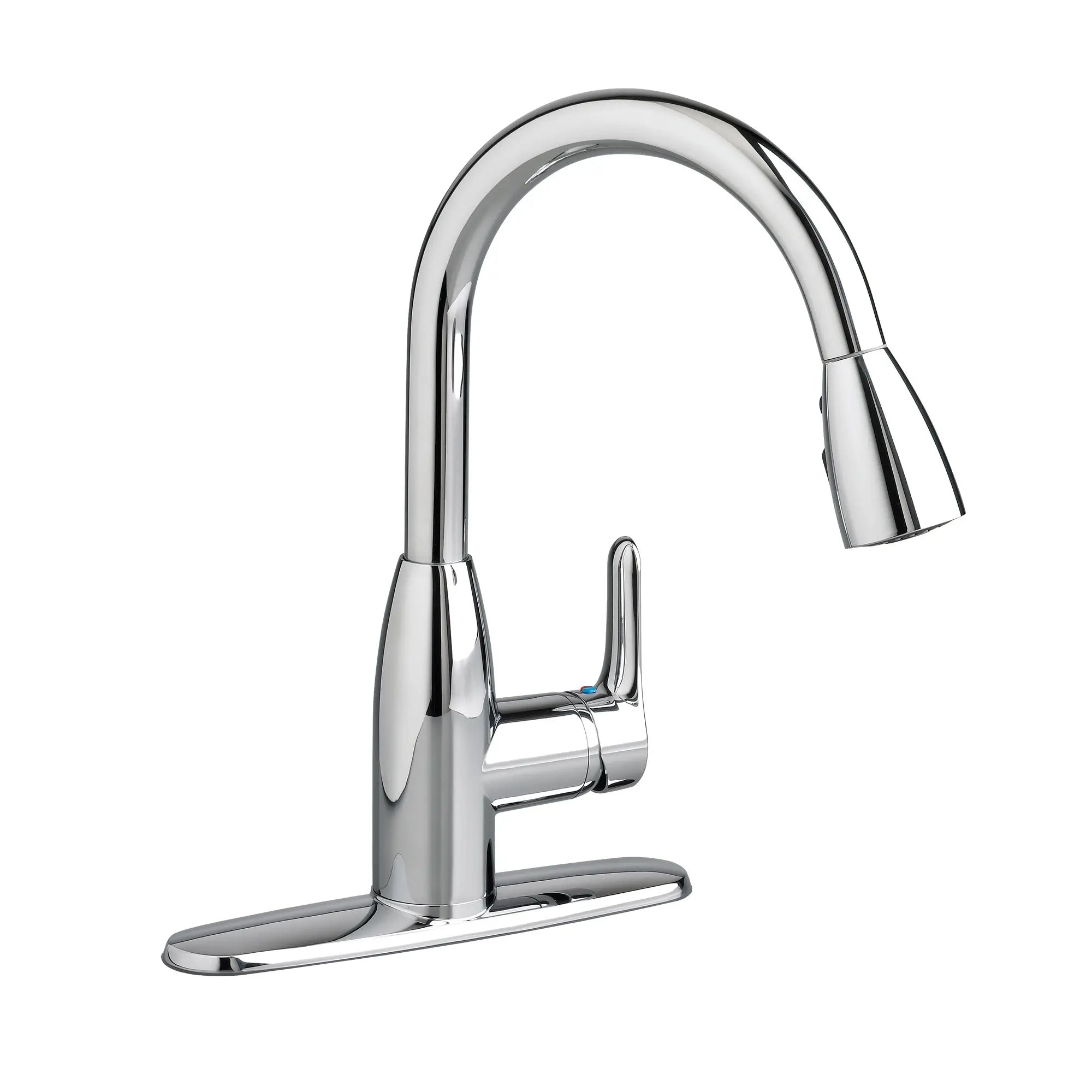 Colony® Soft Single Handle Pull Down Dual Spray Kitchen Faucet - 2.2 GPM/8.3 LPM - High Arc Brushed Nickel Sink Faucet for Modern Kitchens, Dishwashing & Food Prep