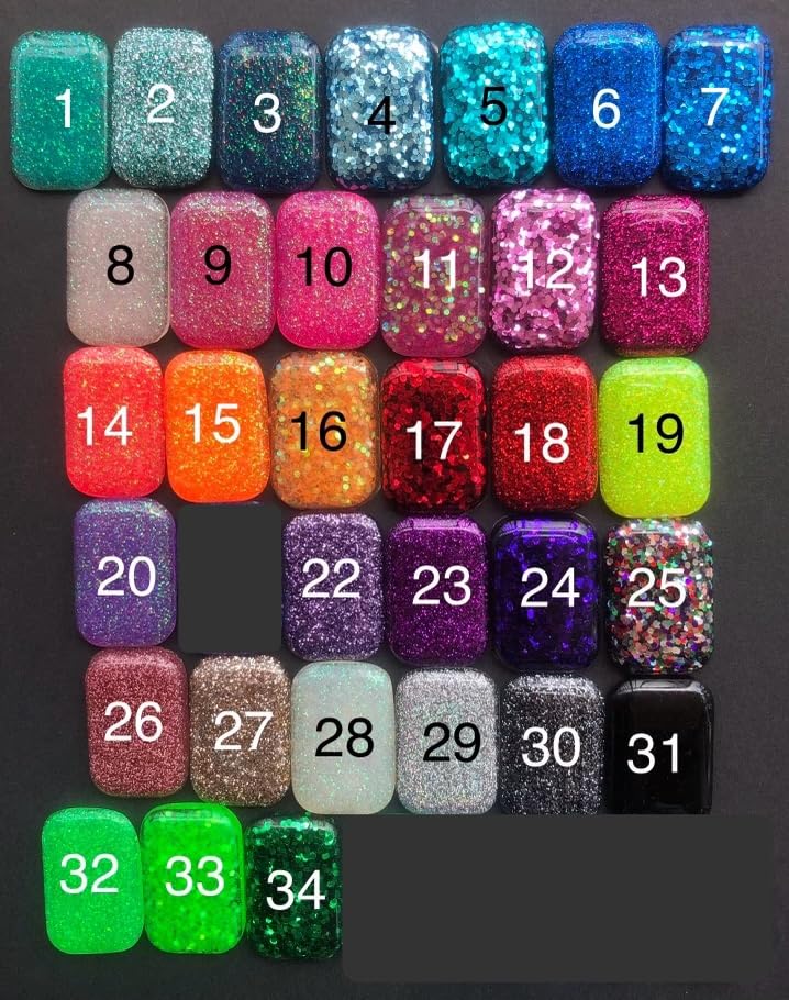Skeleton Hand X-ray Markers - Personalized Rectangle Glitter Markers with 2-3 Initials - Perfect for Radiologists, Medical Students & Halloween Decor