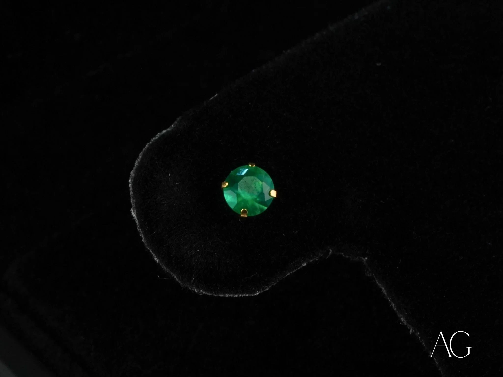 18K Gold Green CZ Stud Earrings - Emerald Radiance for Women | Elegant Jewelry for Parties, Weddings & Everyday Wear