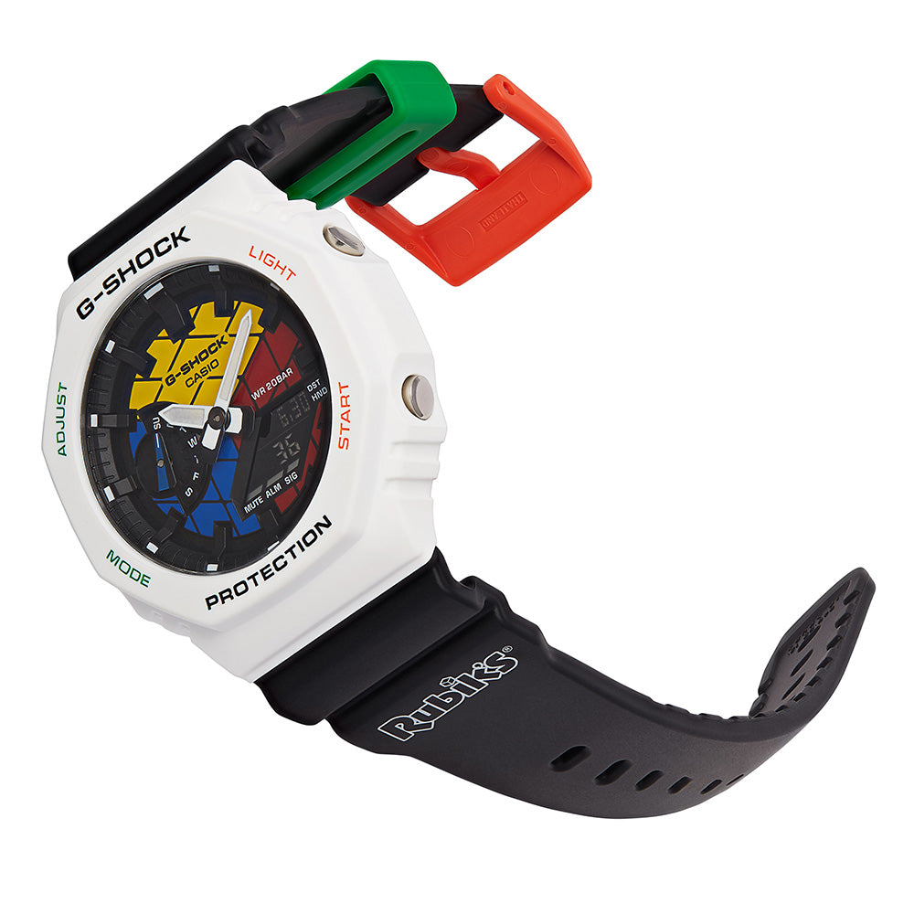 G Shock GAE2100RC 1A Rubik's Cube Limited Edition Watch - Stylish Digital Sport Watch for Men, Durable Shock Resistant Design - Perfect for Outdoor Adventures, Sports & Everyday Wear