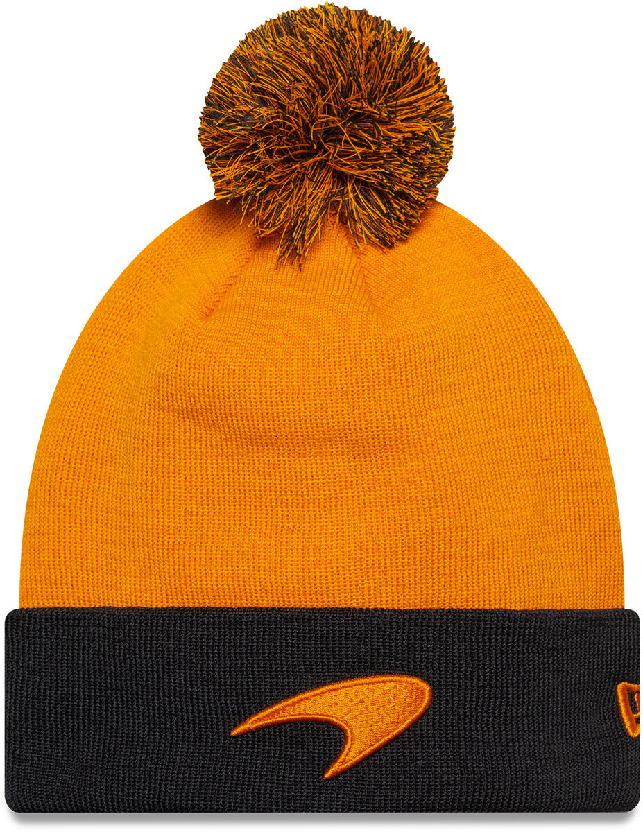 McLaren Racing New Era Sustainable Cuff Knit Beanie - Official F1 Merchandise for Men & Women - Winter Warm Hat for Outdoor Sports & Casual Wear