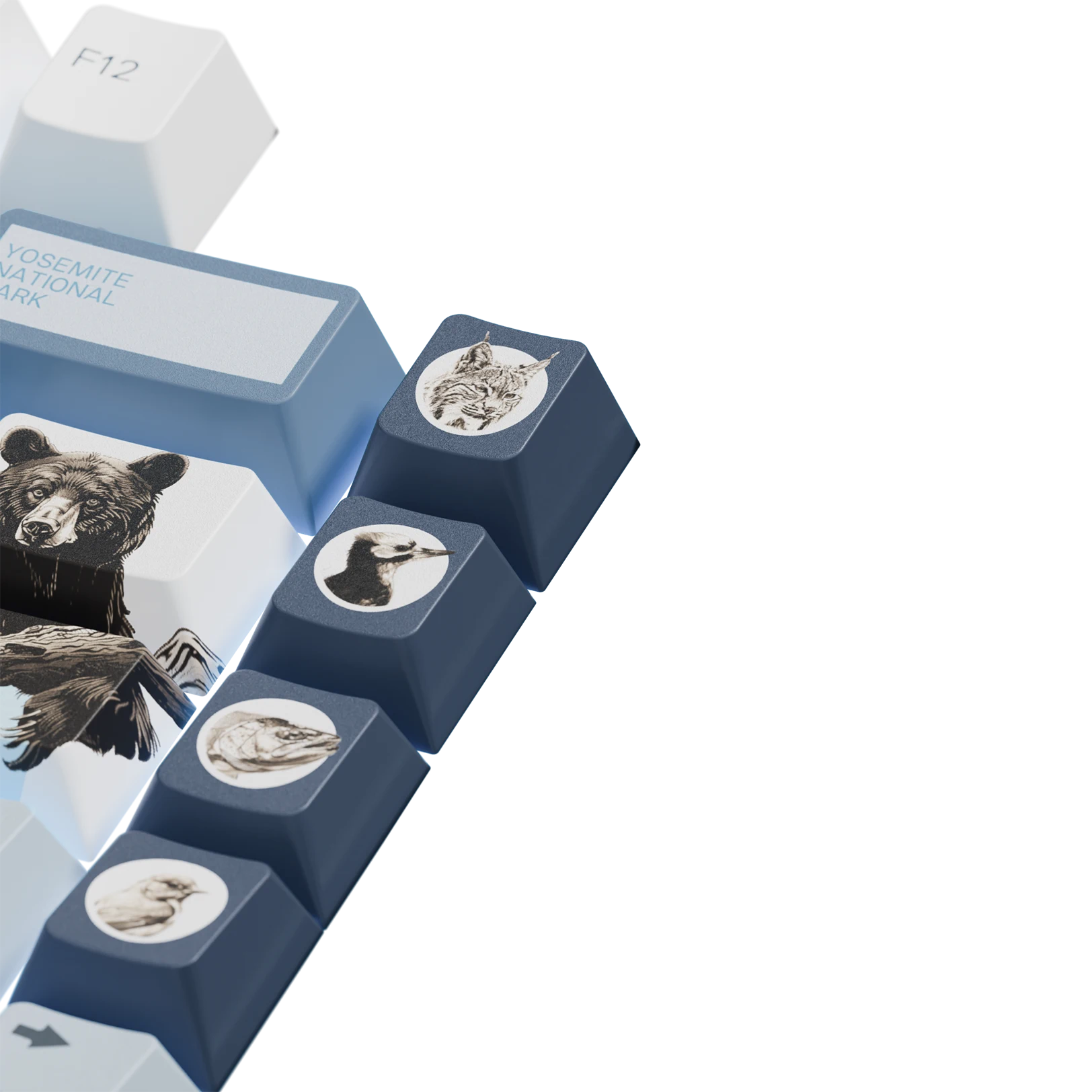 Limited Edition Yosemite Keycaps - Custom Mechanical Keyboard Keycaps for Gaming & Typing - Perfect for PC, Mac, and Office Use