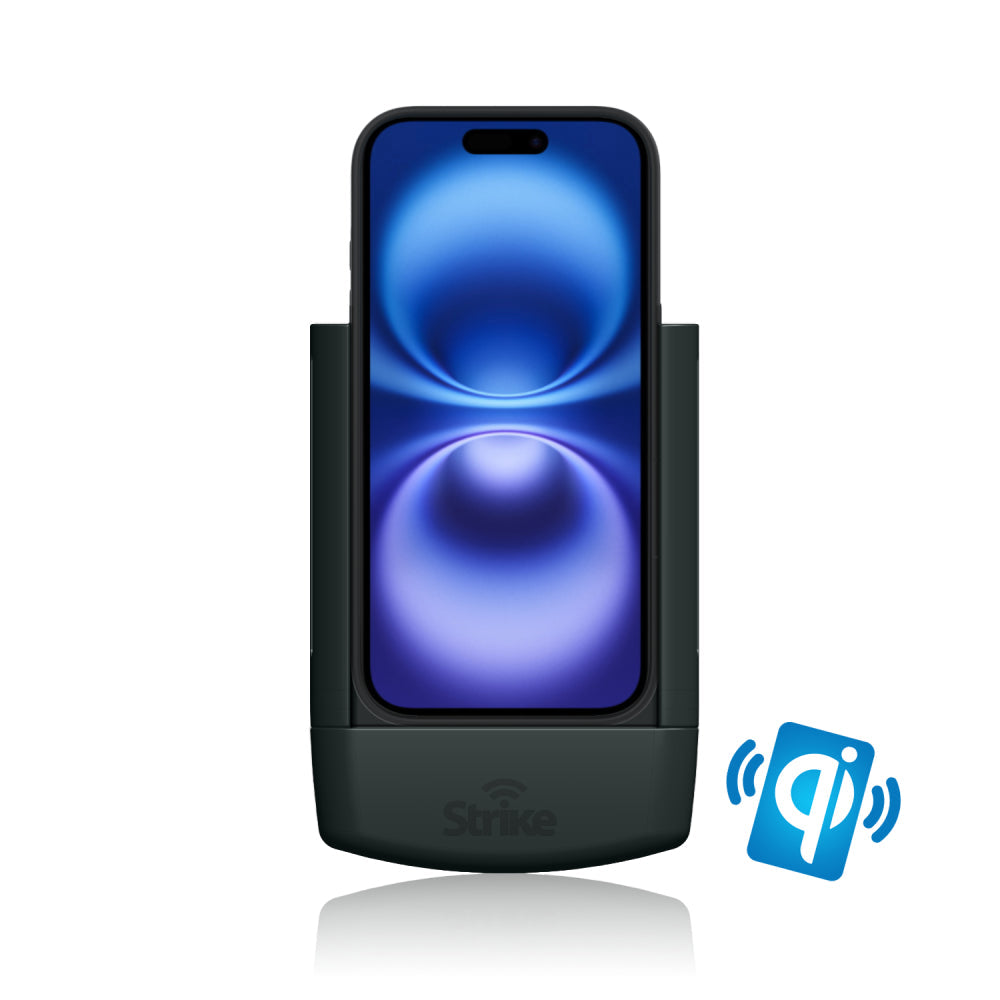 iPhone 16 Car Mount with Wireless Charging - Compatible with Apple Cases & DIY Installation - Perfect for Hands-Free Driving & Safe Navigation