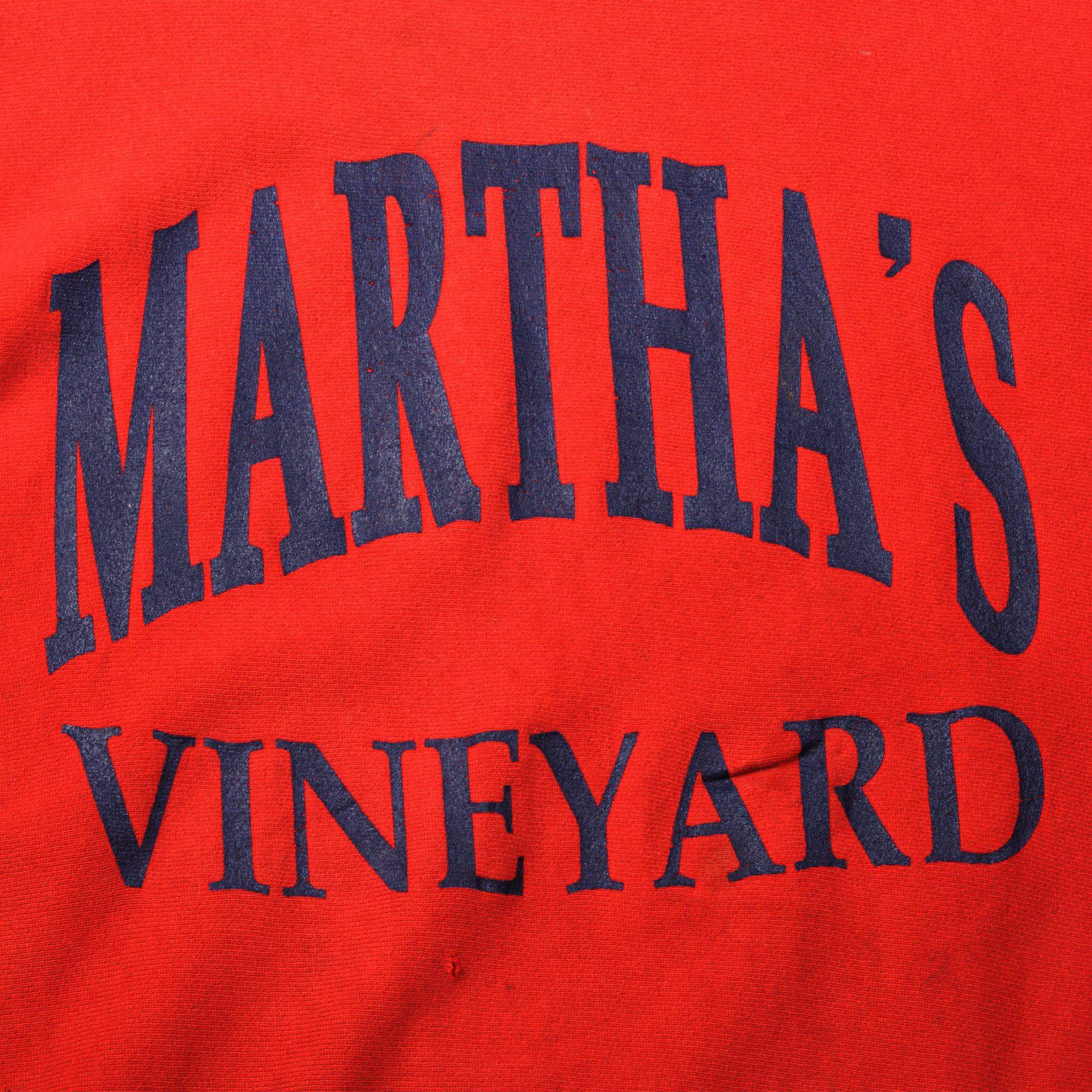 Vintage Champion Reverse Weave Martha's Vineyard Sweatshirt 1980s XL Made in USA - Retro Streetwear for Men & Women - Perfect for Casual Outfits, Gym, and Vintage Fashion Lovers