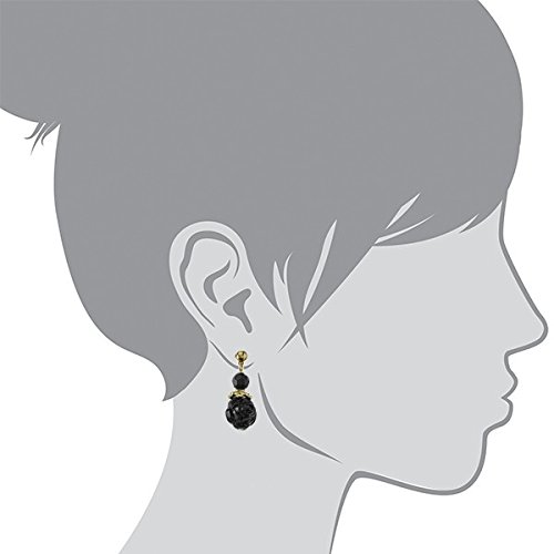 2028 Black Rose Drop Earrings for Women - Elegant Gothic Dangle Earrings for Parties, Weddings & Evening Events