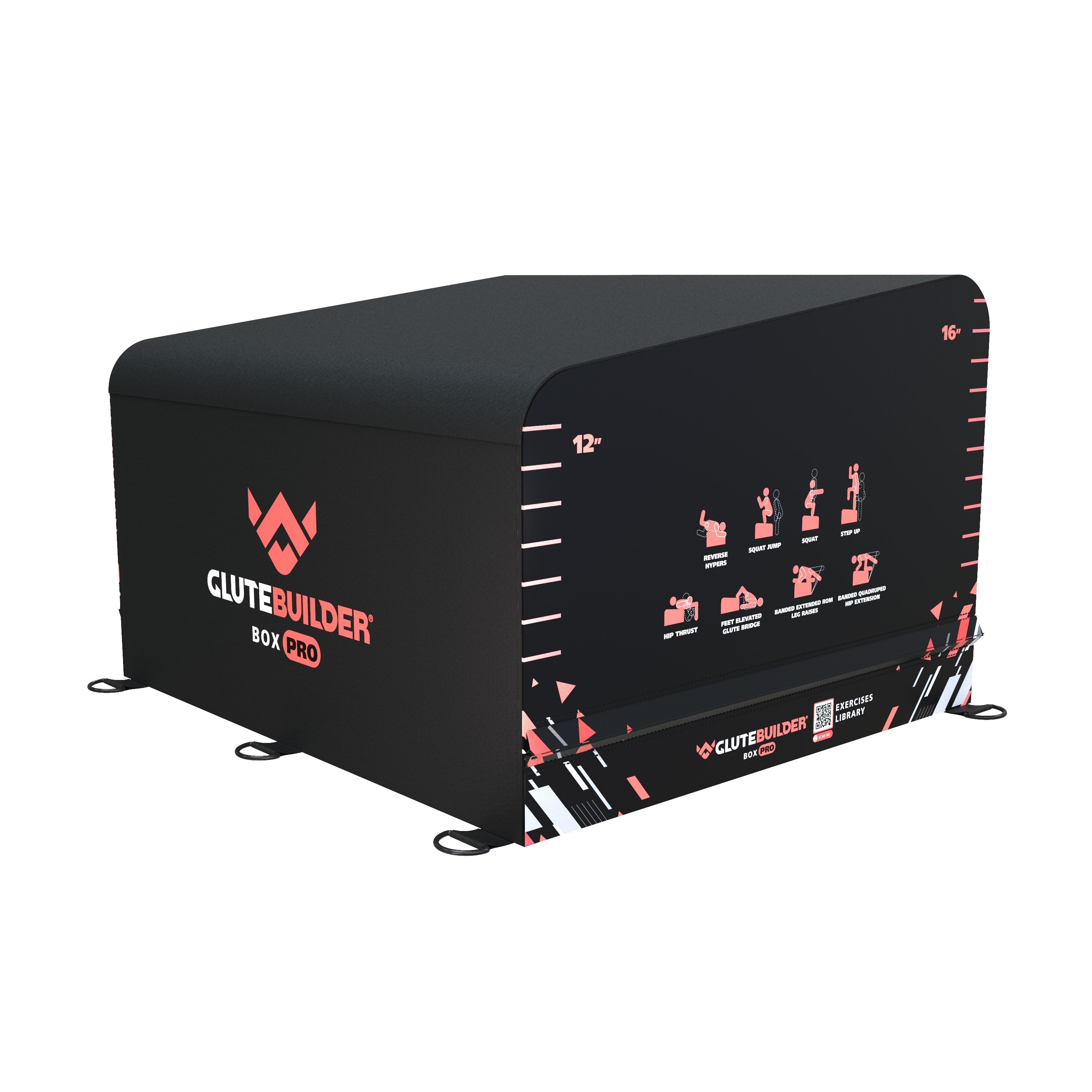 GluteBuilder Pro Box - Premium Butt Lifting & Shaping Workout Equipment for Home Gym - Perfect for Glute Training, Squats & Leg Exercises