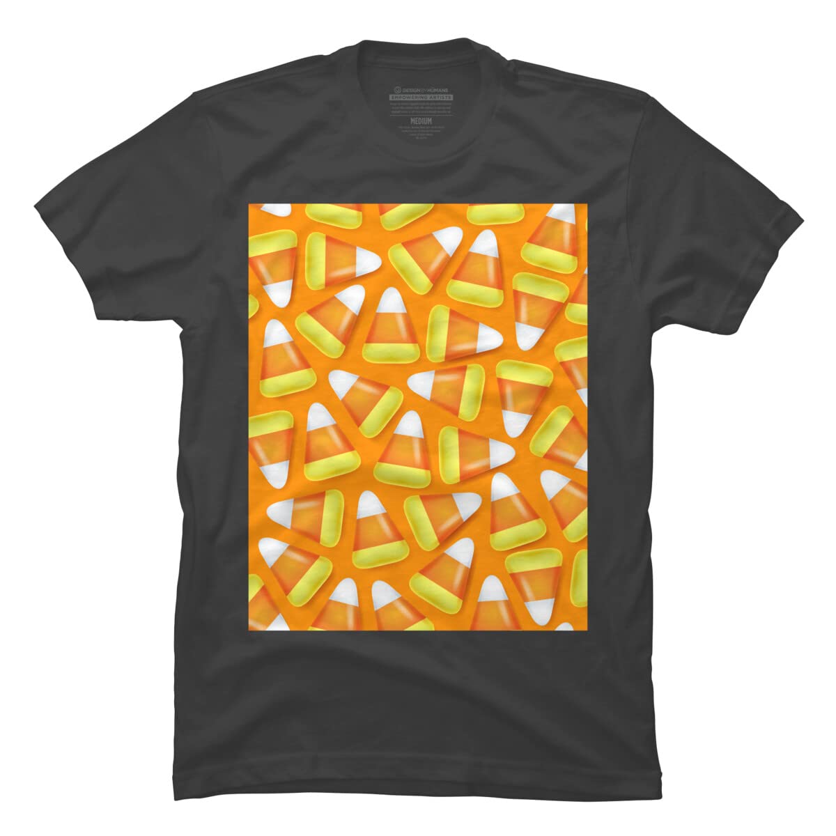 Halloween Candy Corn Graphic T-Shirt for Men | Funny & Spooky Design by NewburyBoutique | Perfect for Halloween Parties & Costume Outfits