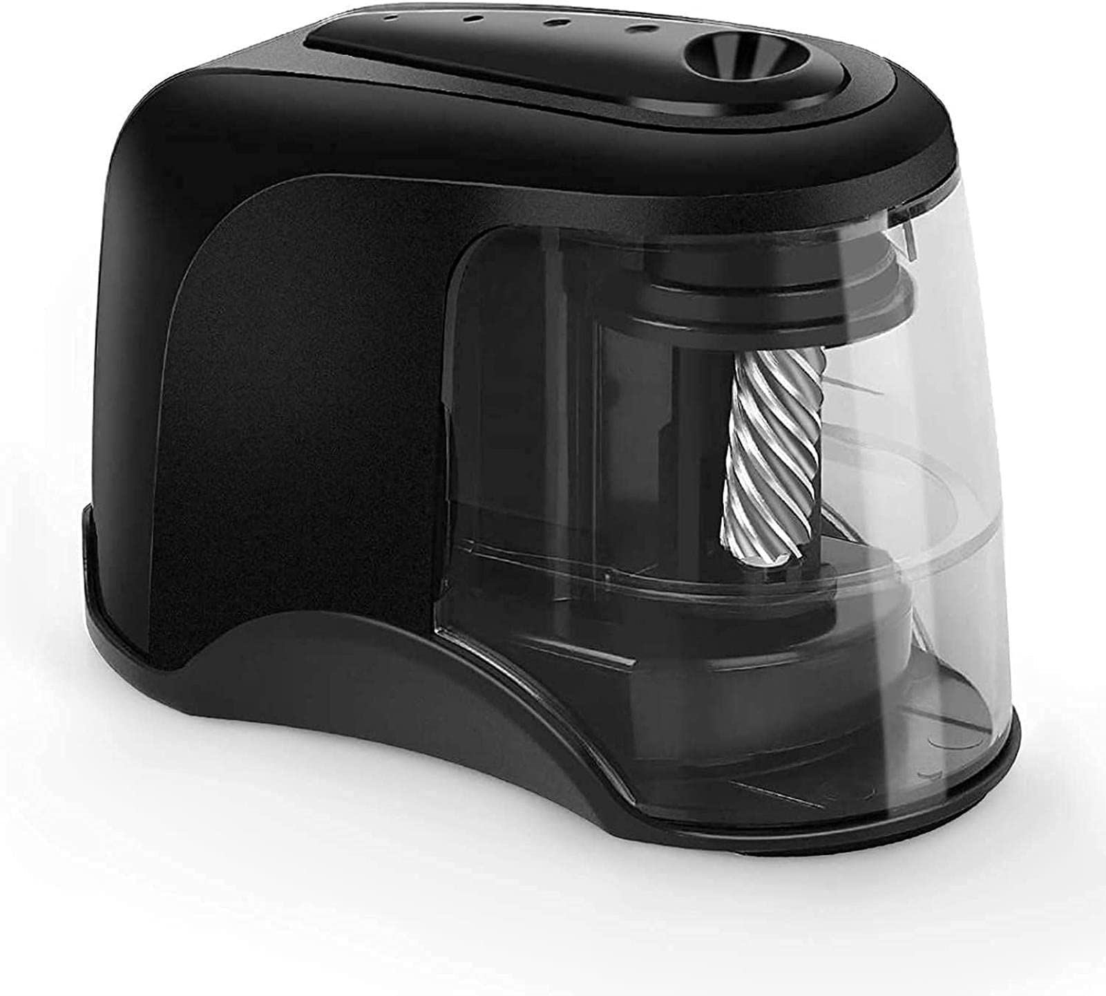 Electric Pencil Sharpener with Heavy-Duty Helical Blade - Fast & Quiet USB/Battery Operated - Perfect for No.2 & Colored Pencils - Ideal for Office, School & Art Studio Use