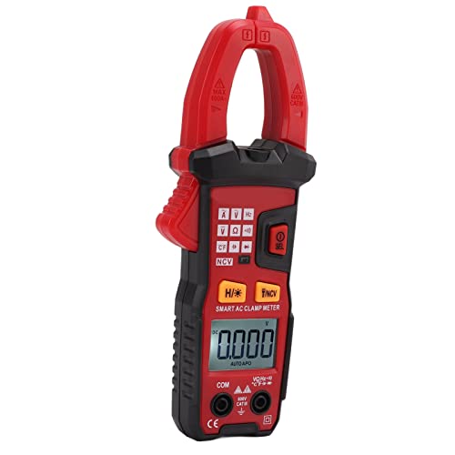Digital Clamp Meter - AC/DC Current Tester with Flashlight, Auto-Ranging Multimeter for Electrical Testing, HVAC, Automotive & Home DIY Use